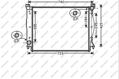 PRASCO AD020R018 Radiatore,...