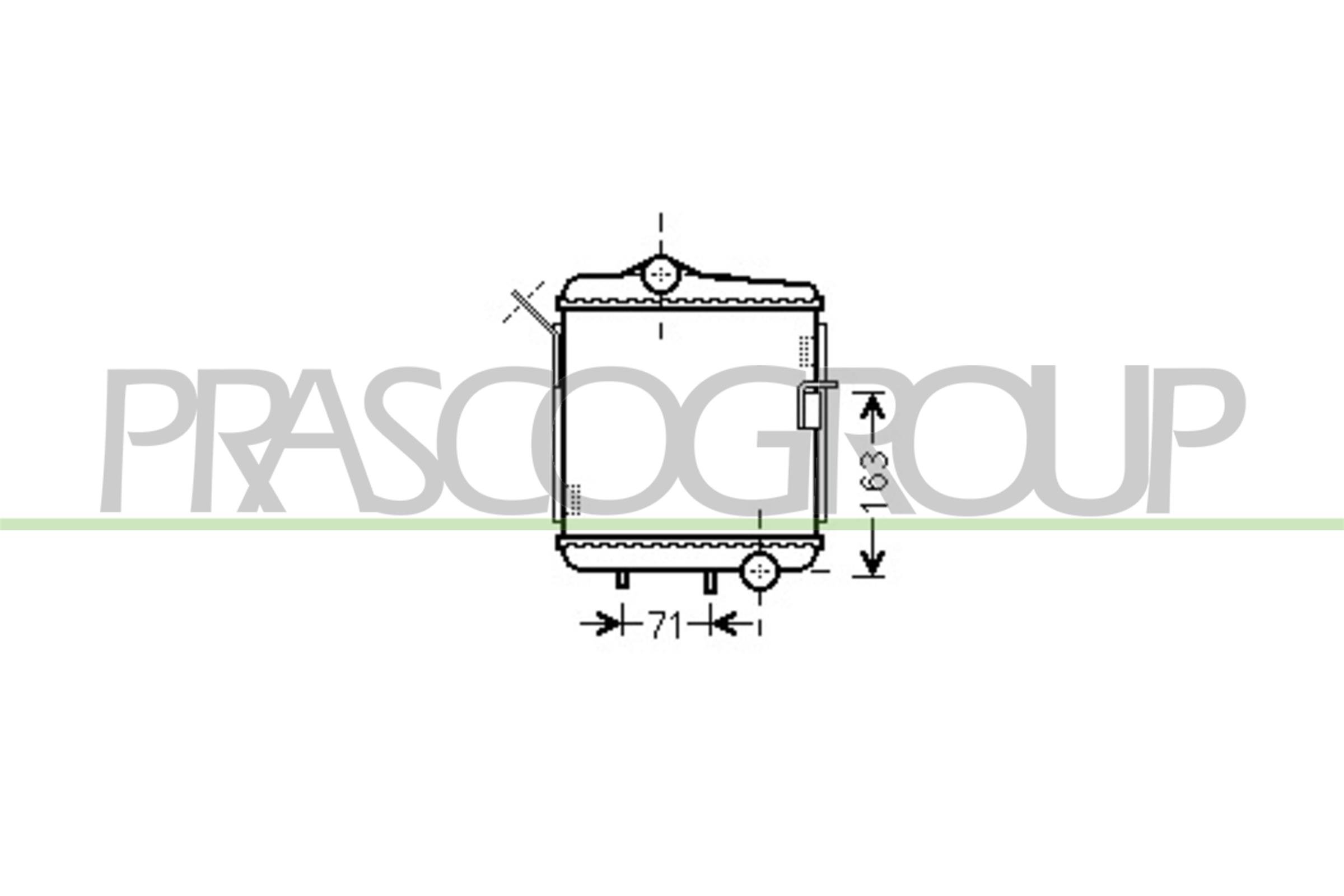 PRASCO AD022R016 Radiatore,...