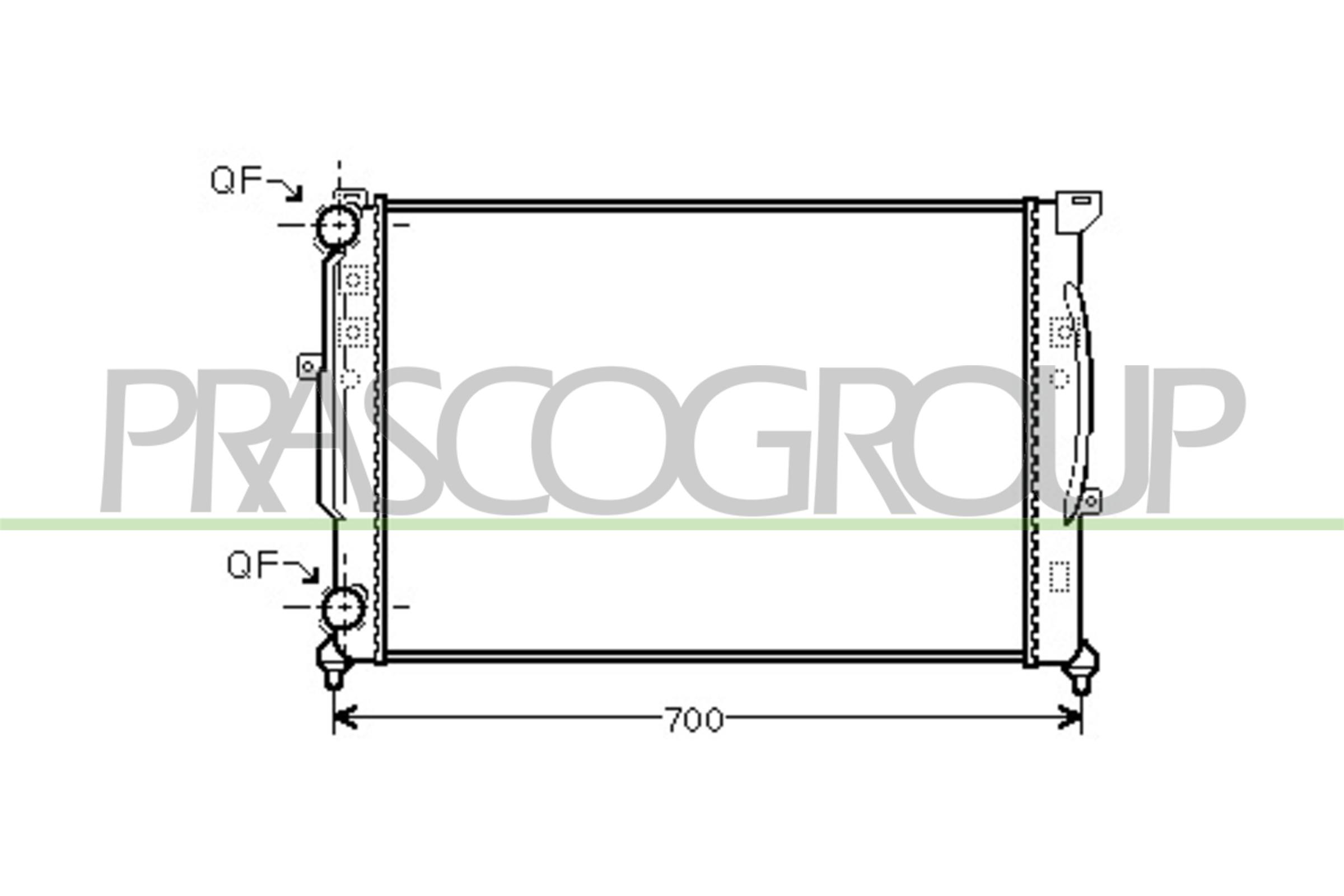 PRASCO AD032R008 Radiatore,...