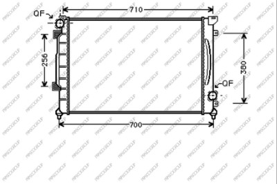 PRASCO AD032R010 Radiatore,...