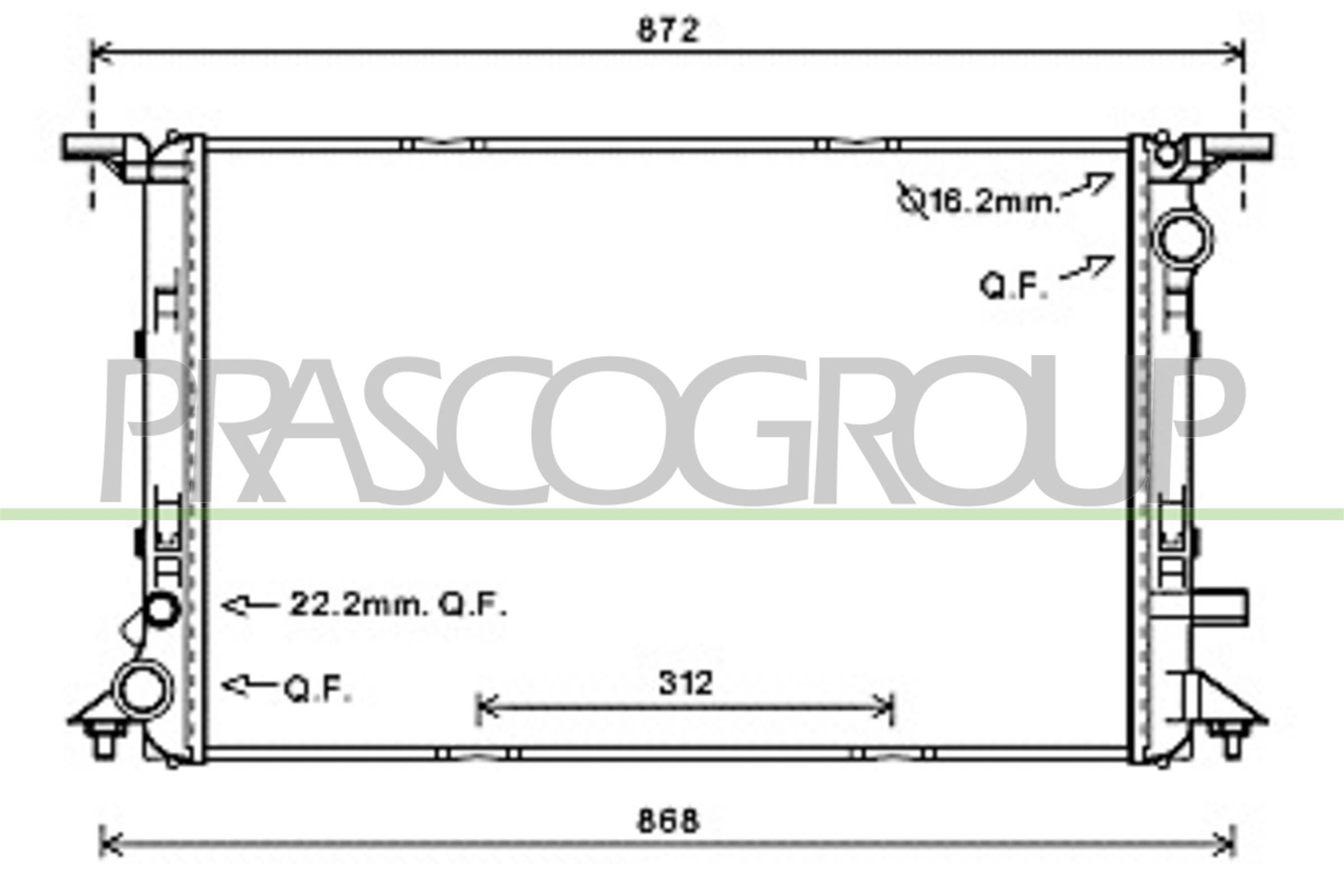 PRASCO AD038R007 Radiatore,...