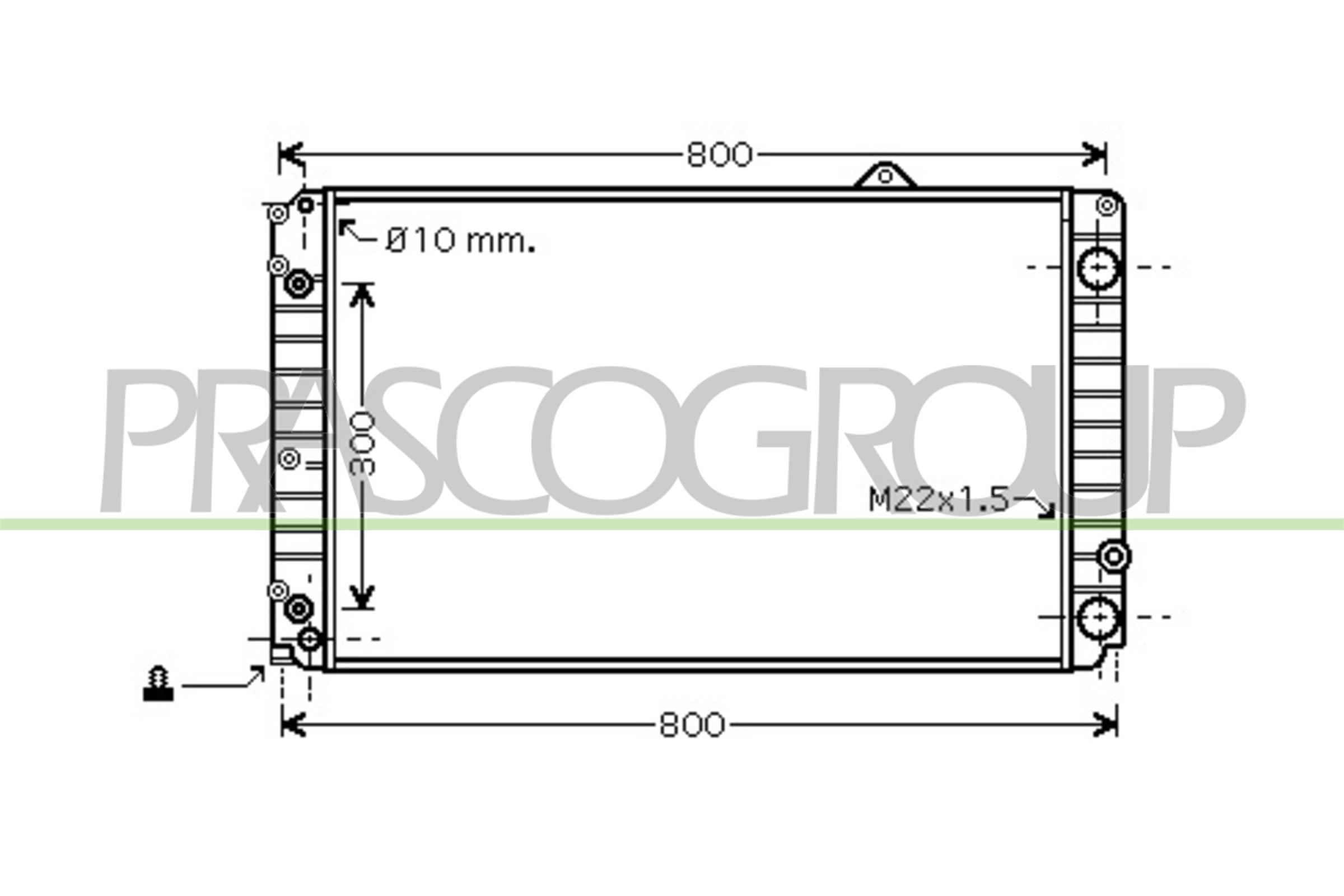 PRASCO AD060R006 Radiatore,...