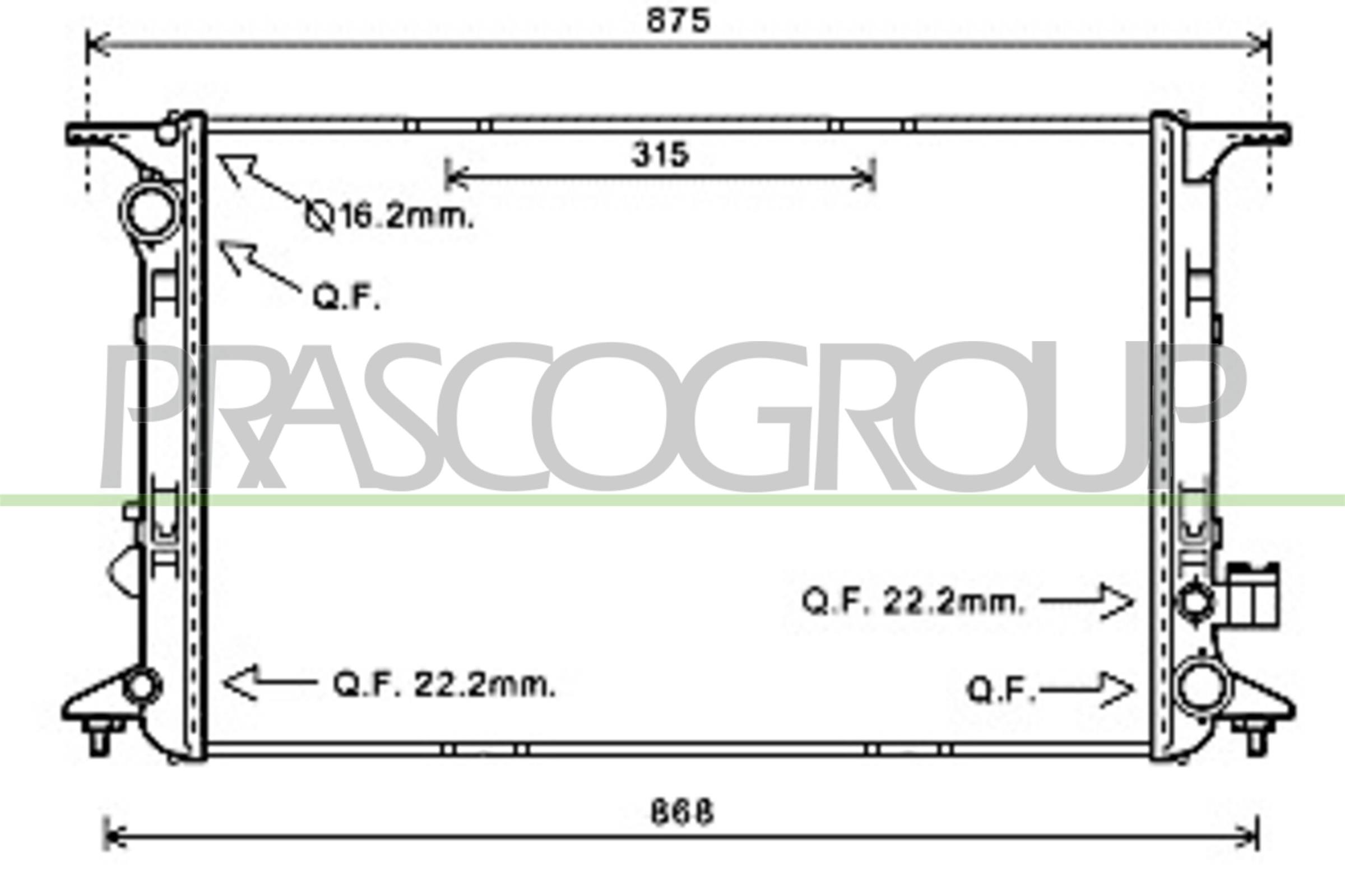 PRASCO AD064R002 Radiatore,...