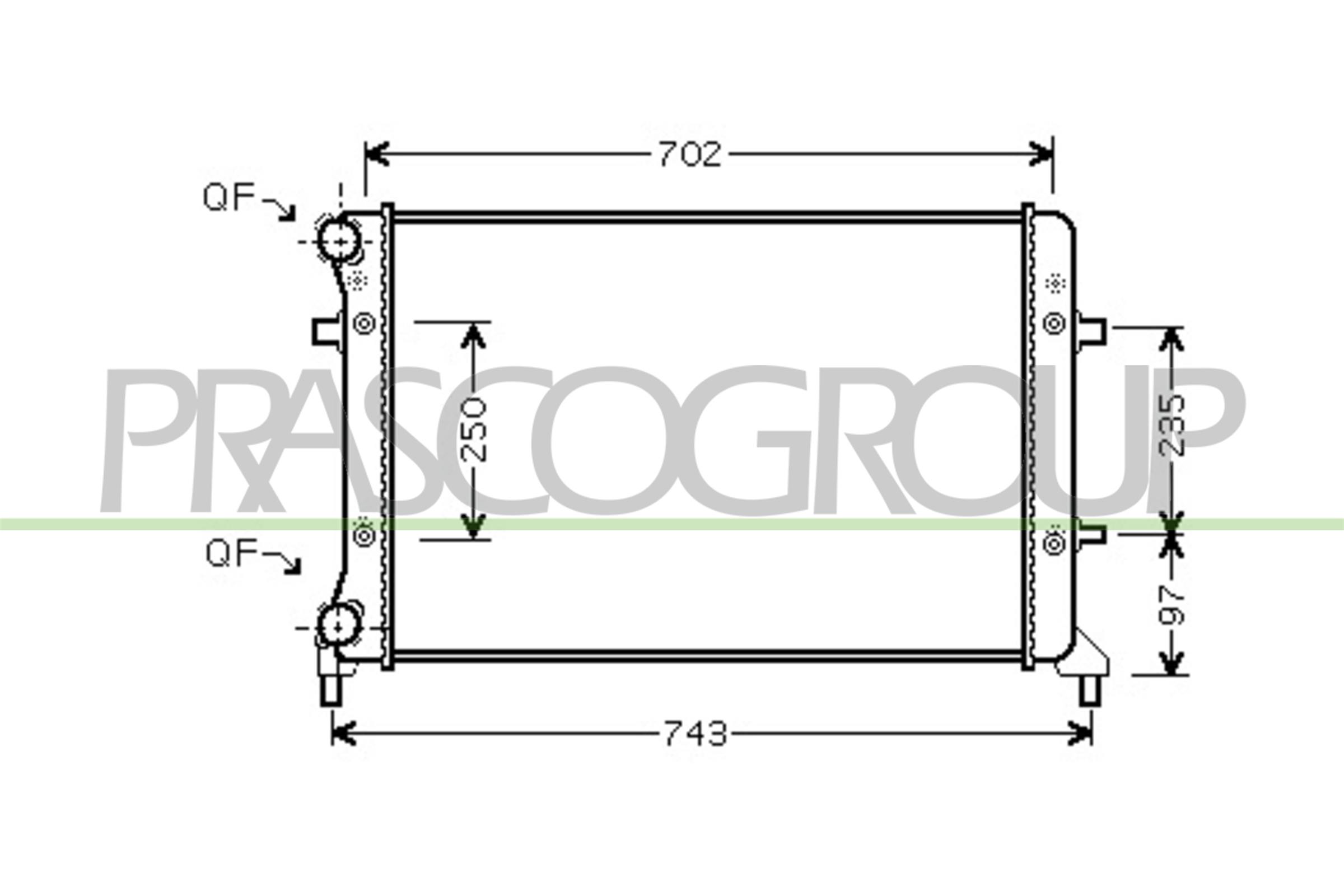 PRASCO AD320R012 Radiatore,...