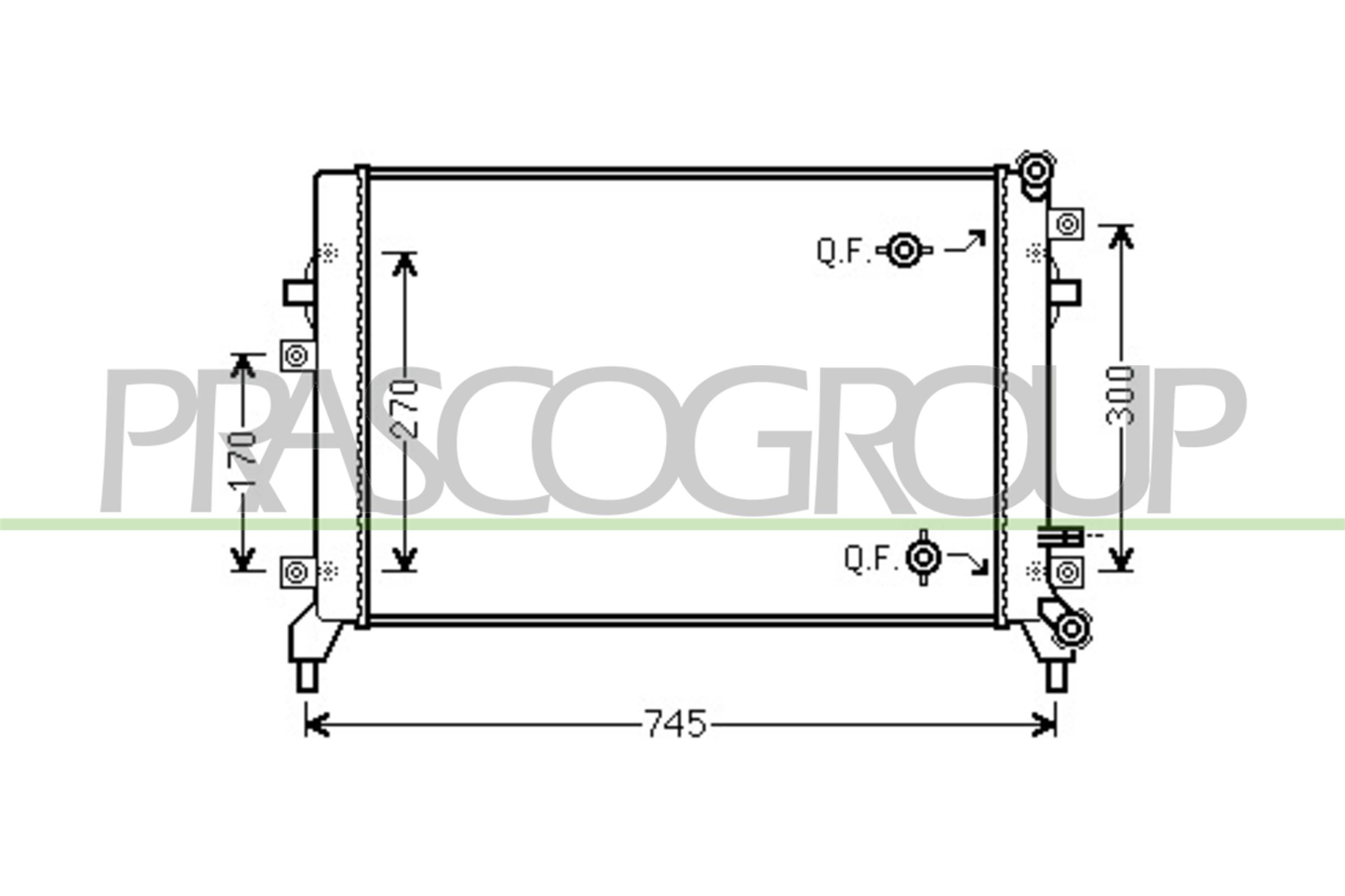 PRASCO AD322R009 Radiatore,...