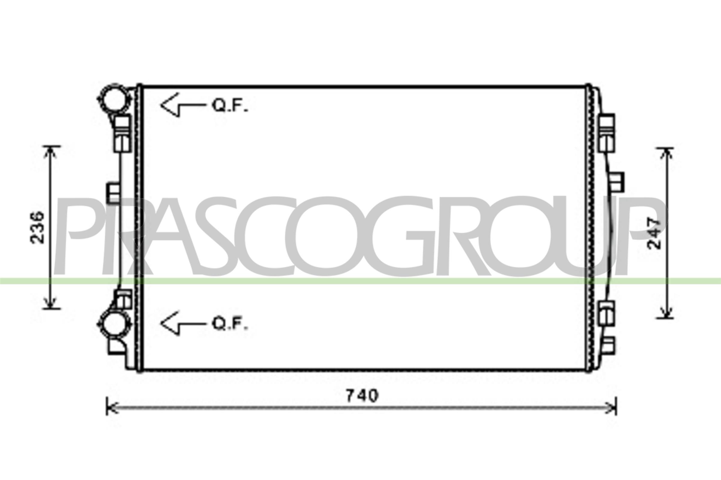 PRASCO AD324R002 Radiatore,...