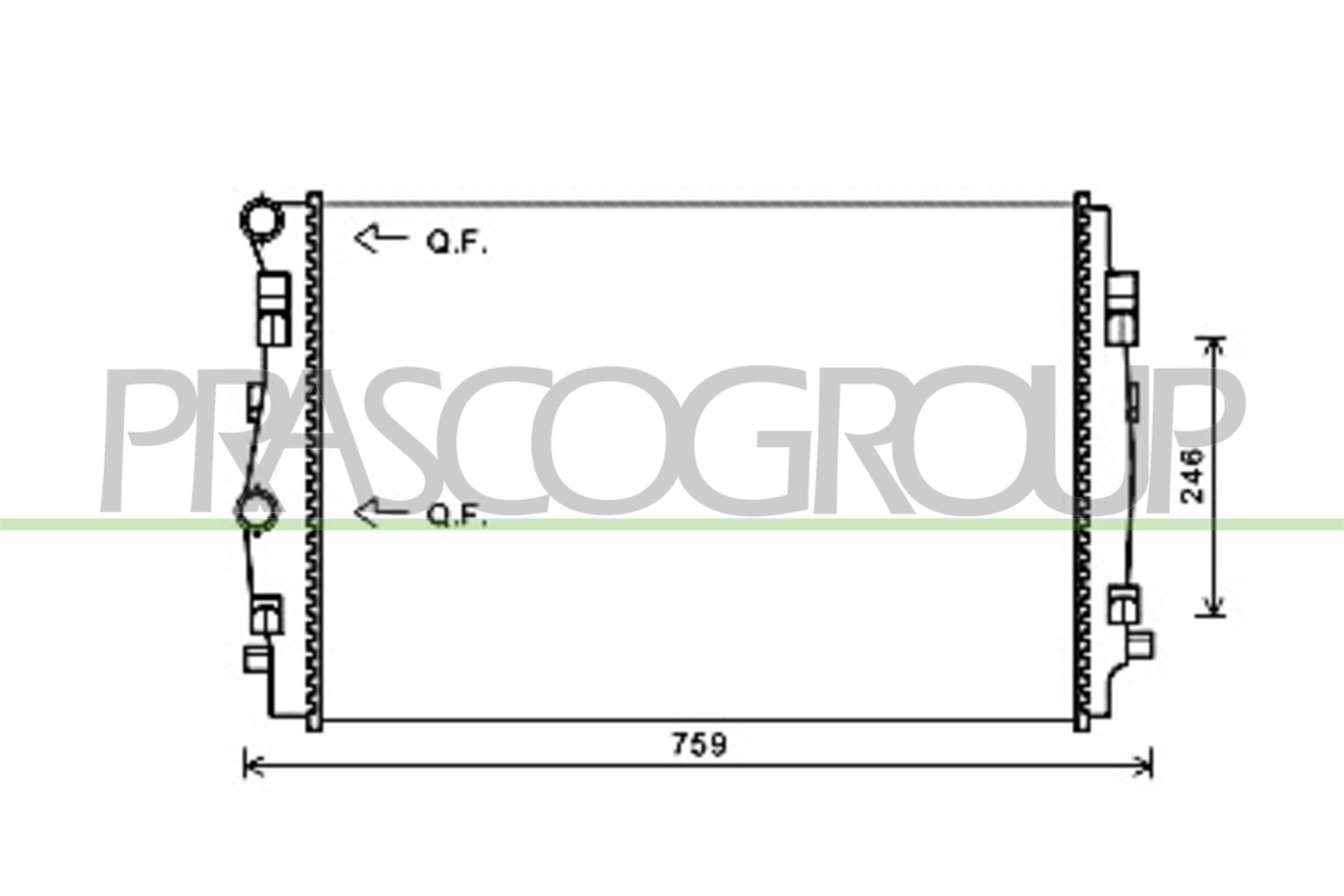 PRASCO AD324R004 Radiatore,...