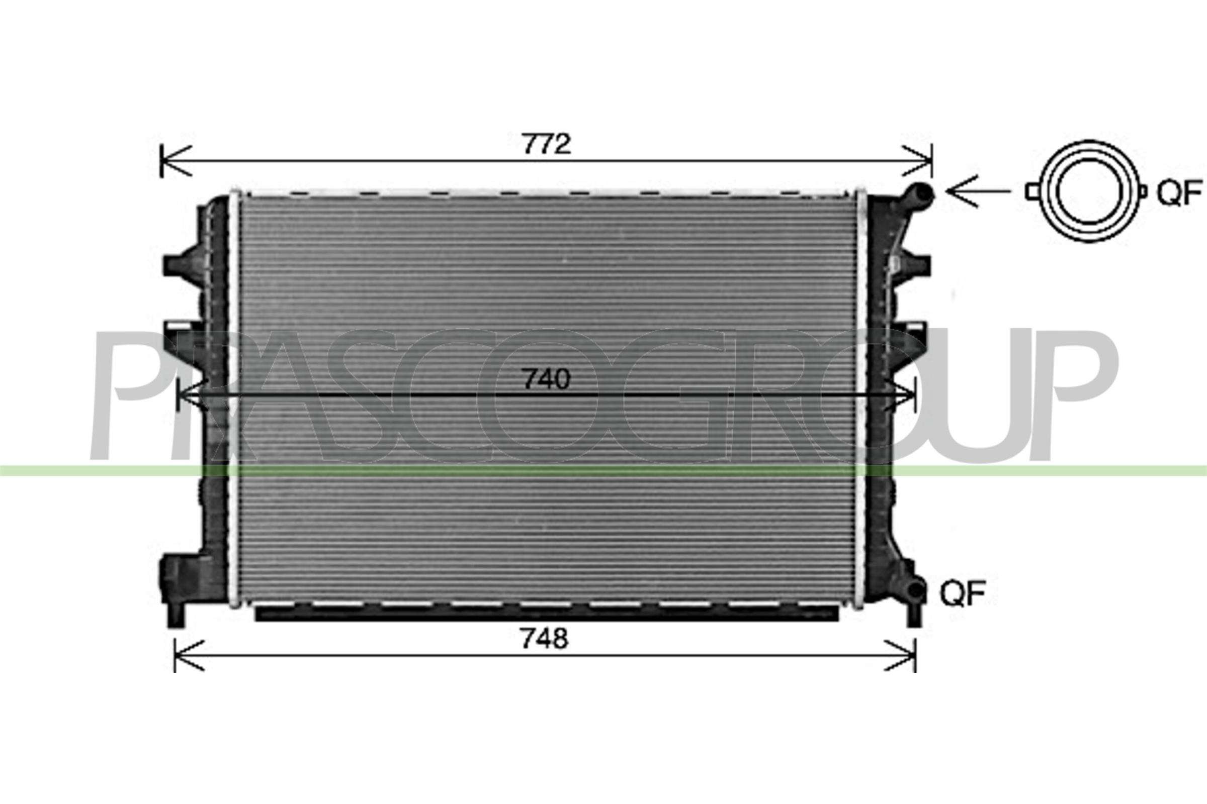 PRASCO AD324R006 Radiatore,...