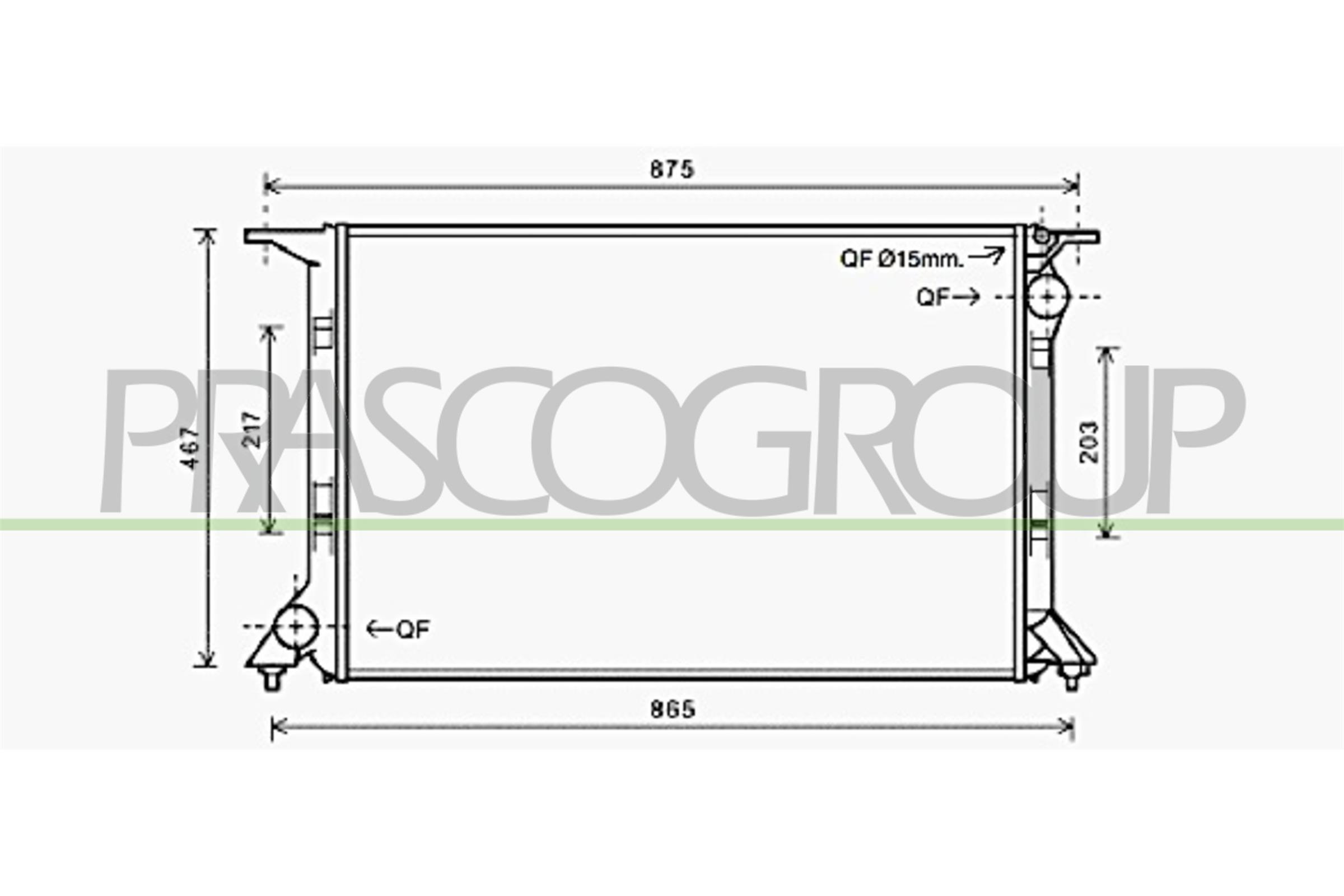 PRASCO AD620R007 Radiatore,...