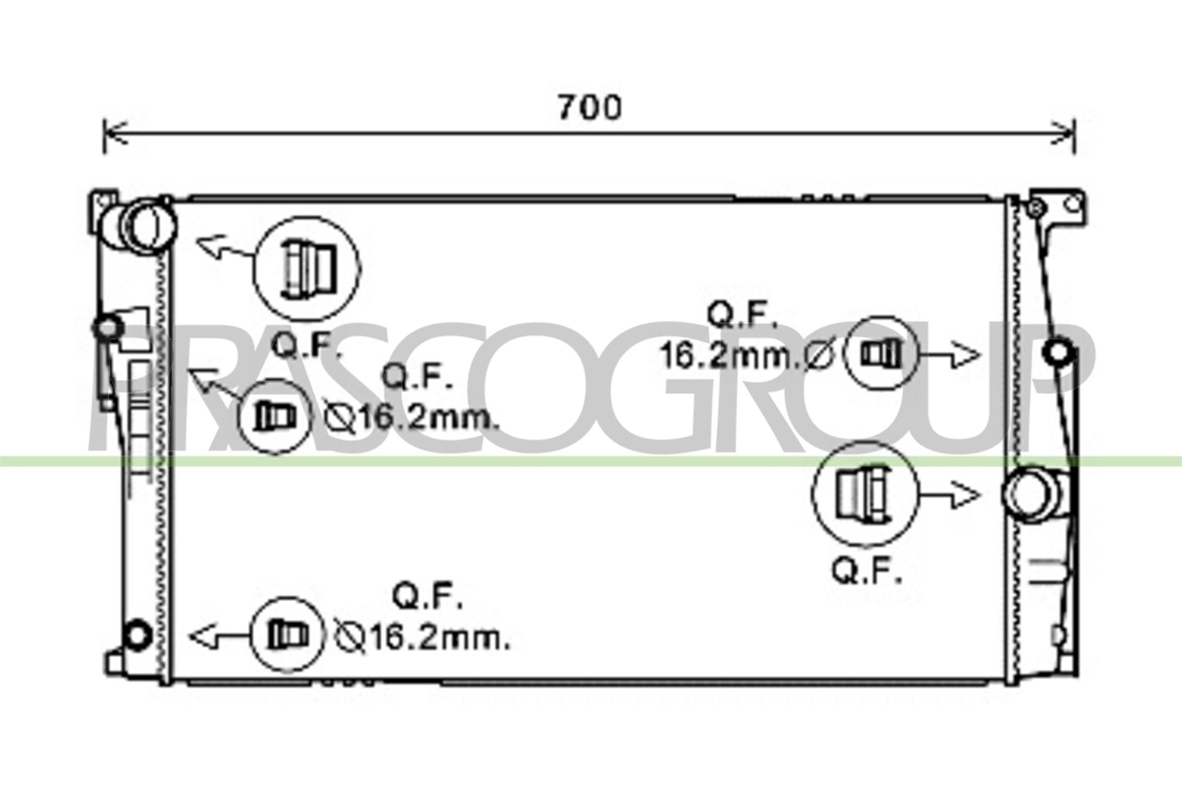 PRASCO BM028R004 Radiatore,...