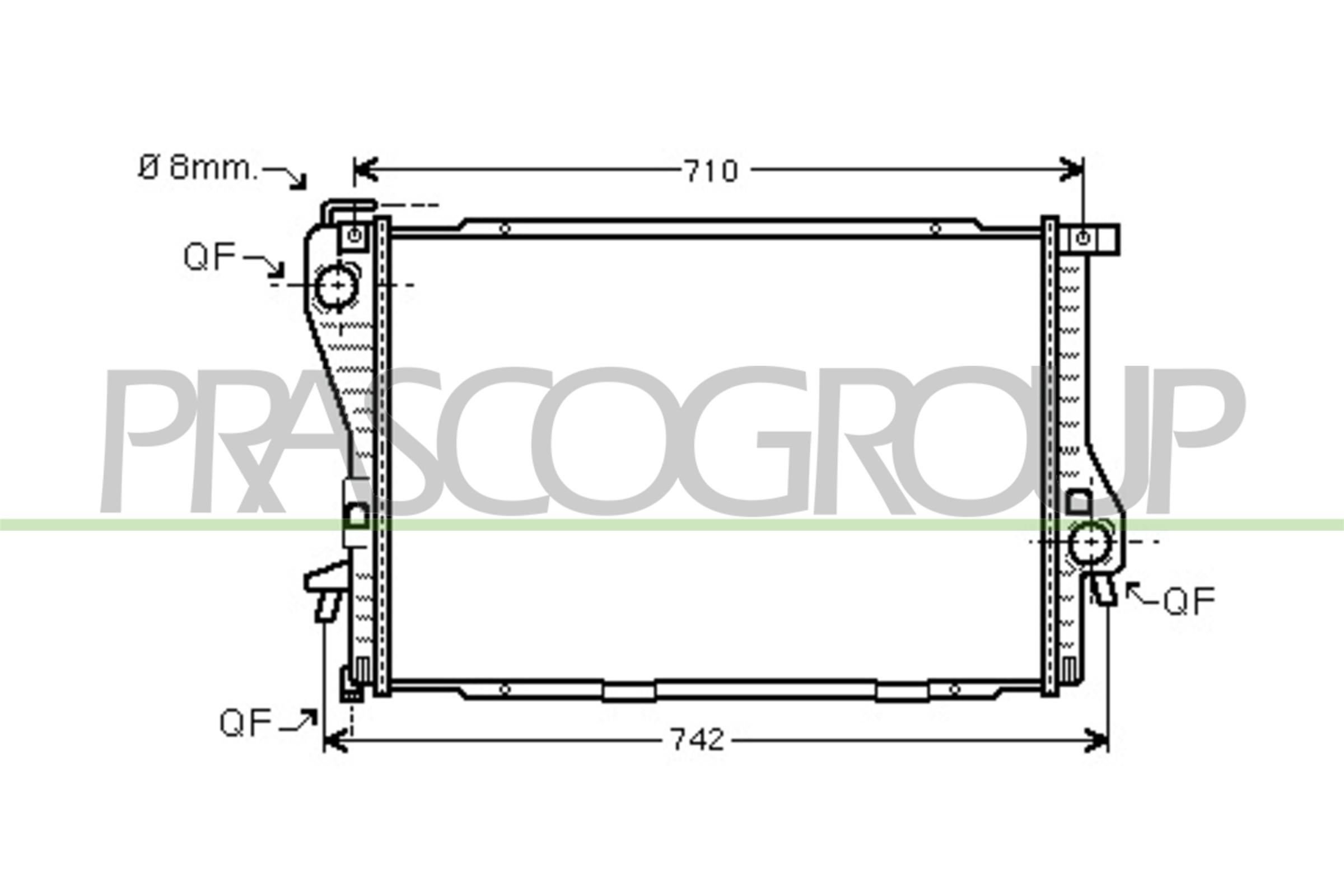 PRASCO BM044R010 Radiatore,...