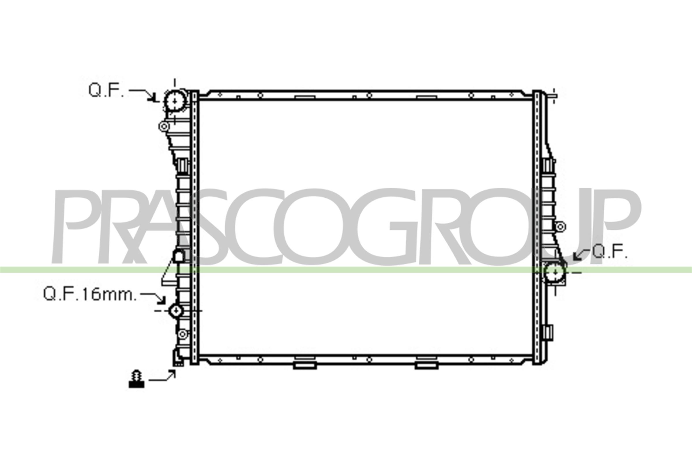 PRASCO BM820R003 Radiatore,...