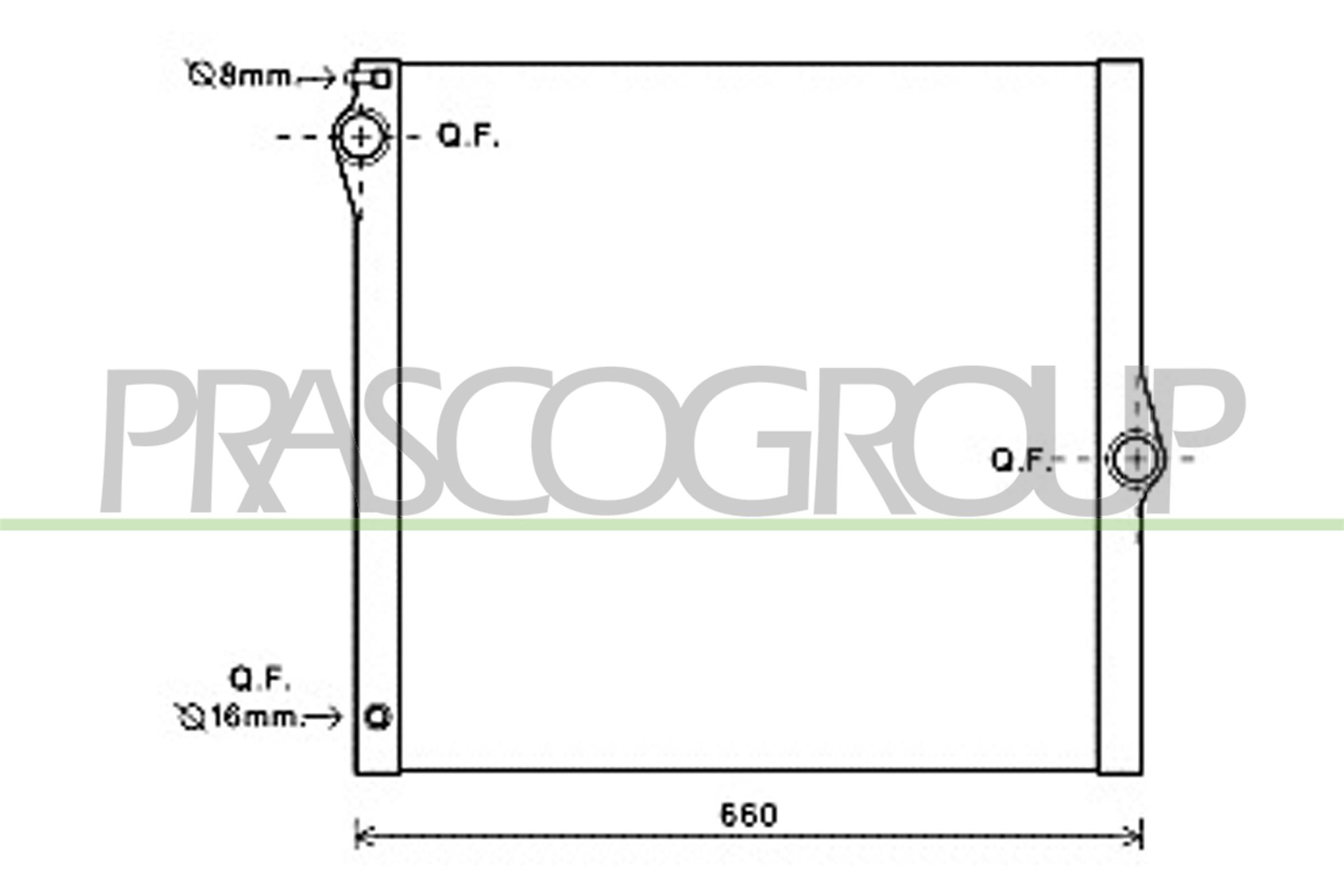 PRASCO BM822R001 Radiatore,...