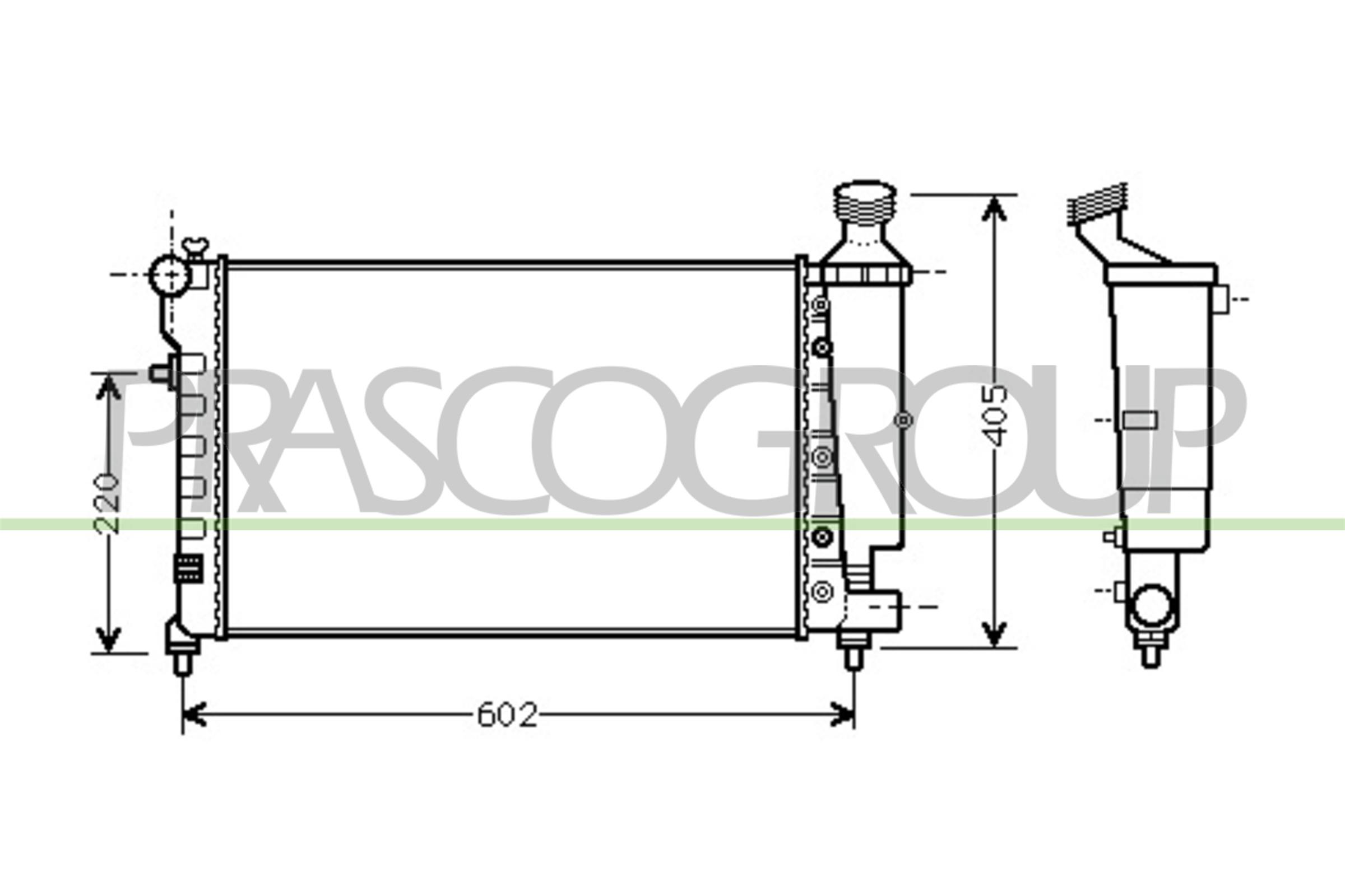 PRASCO CI023R002 Radiatore,...