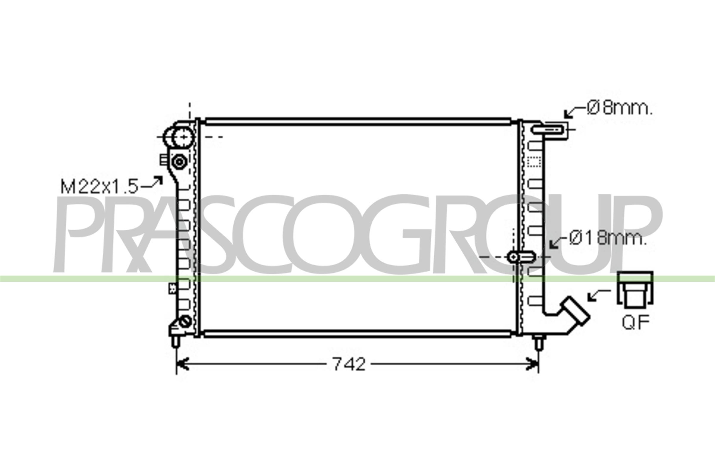 PRASCO CI032R018 Radiatore,...