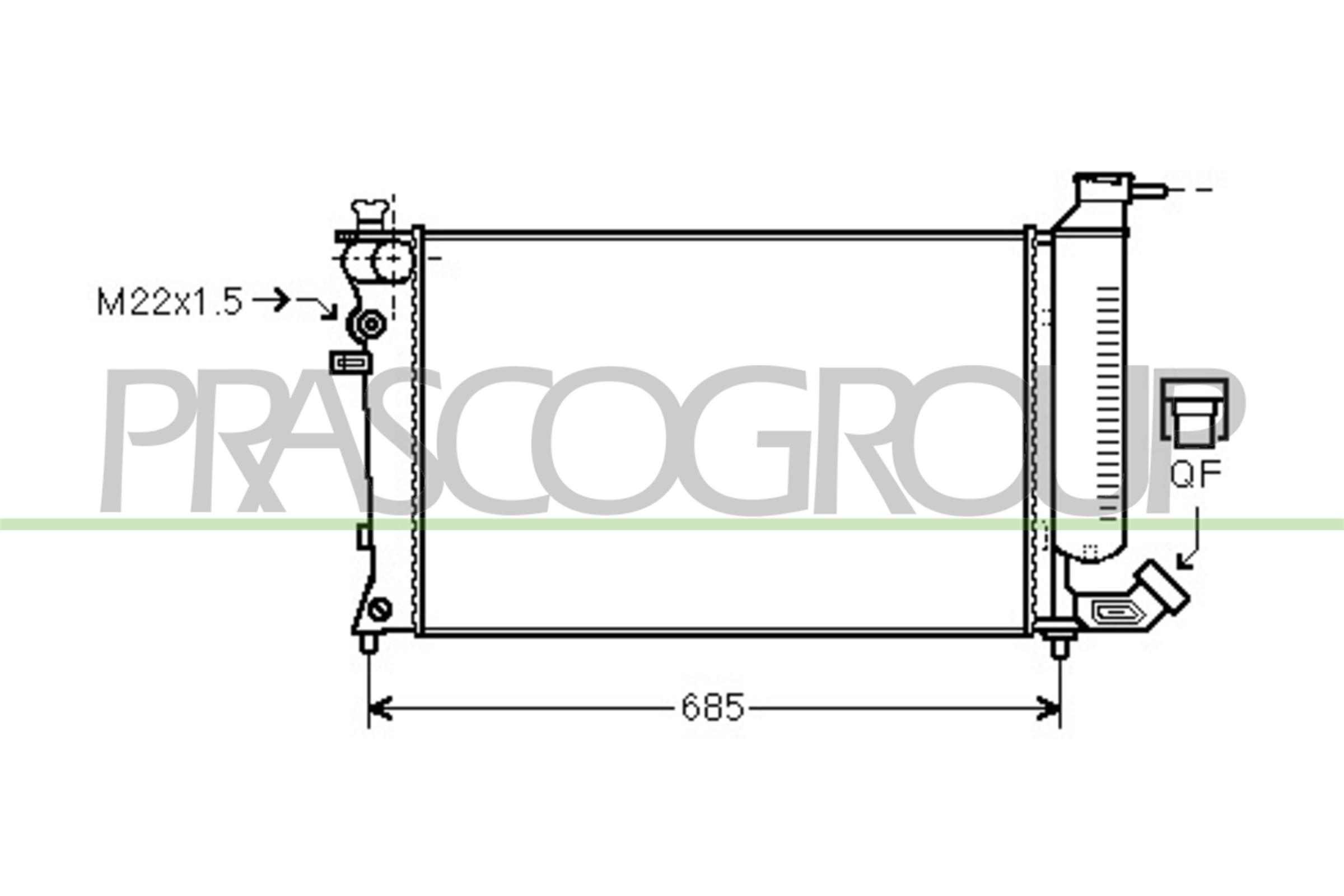 PRASCO CI032R020 Radiatore,...