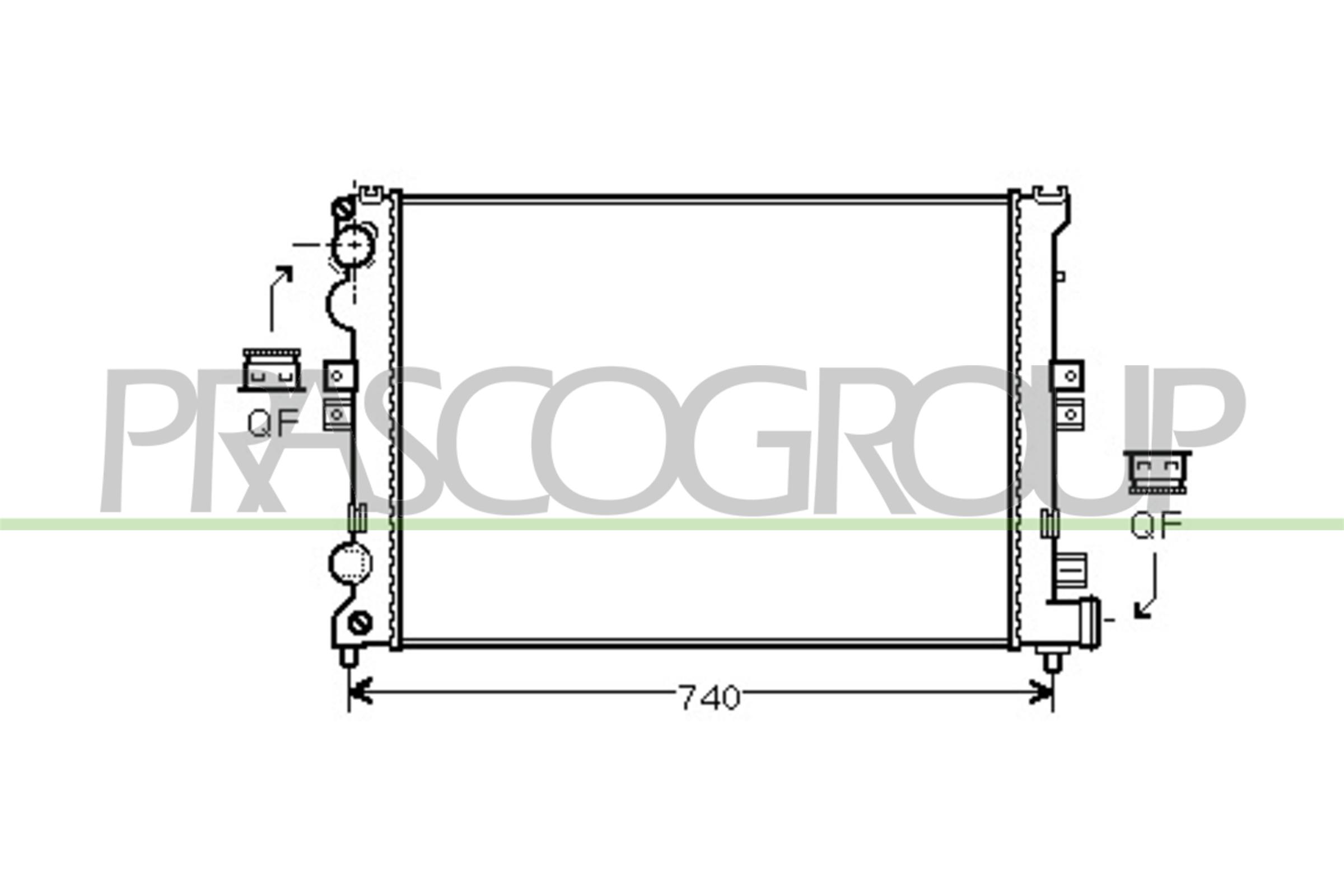 PRASCO CI053R002 Radiatore,...
