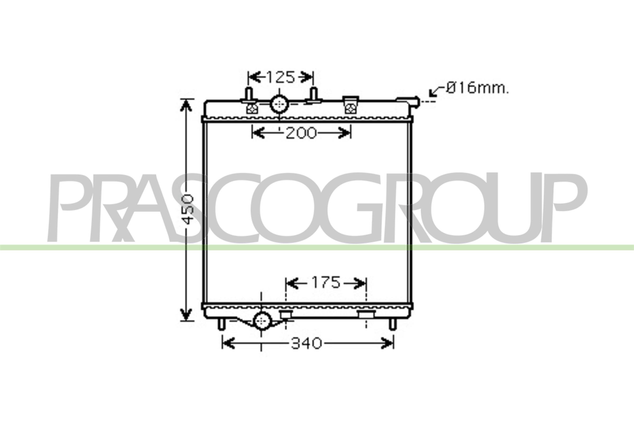 PRASCO CI325R003 Radiatore,...