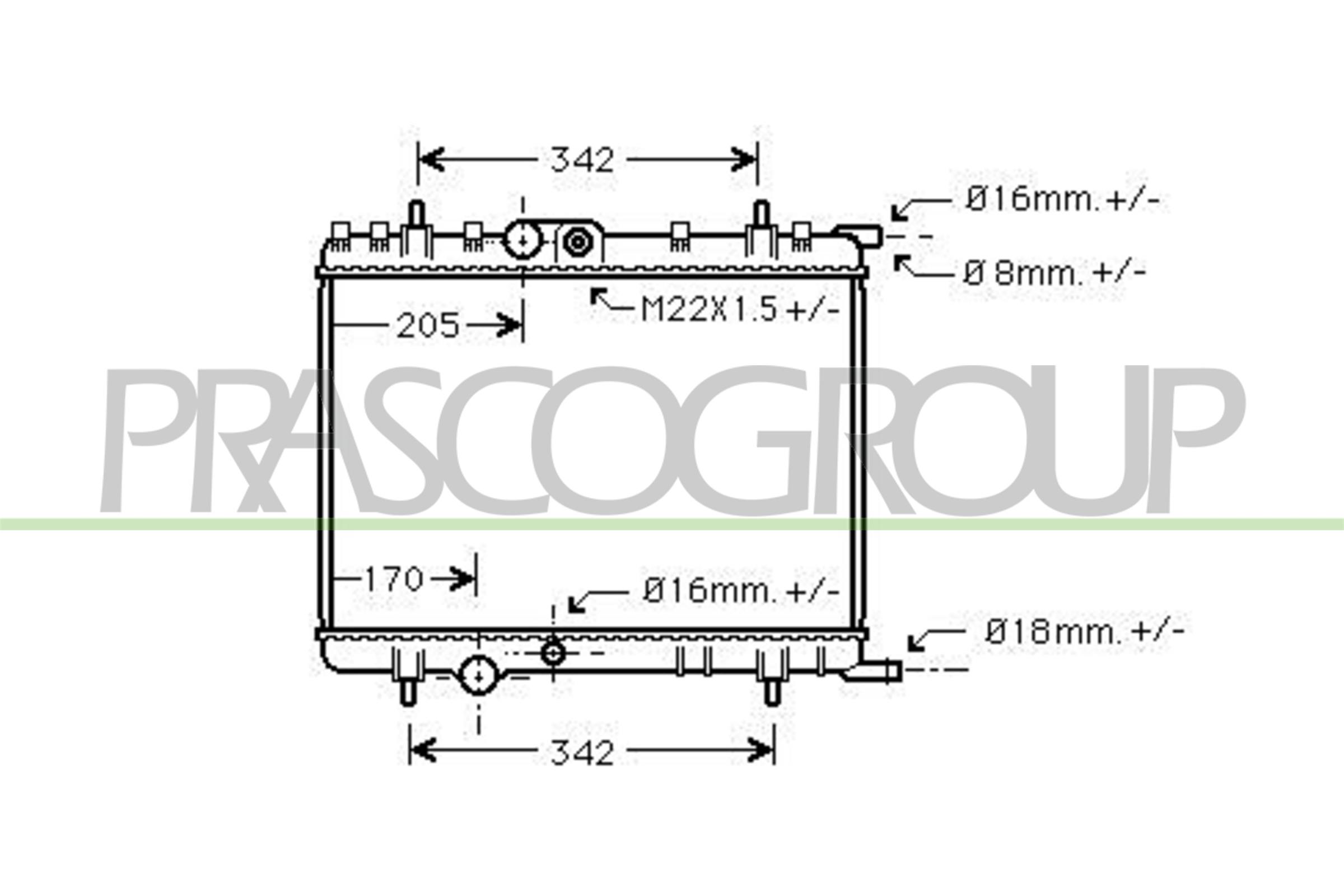 PRASCO CI422R017 Radiatore,...