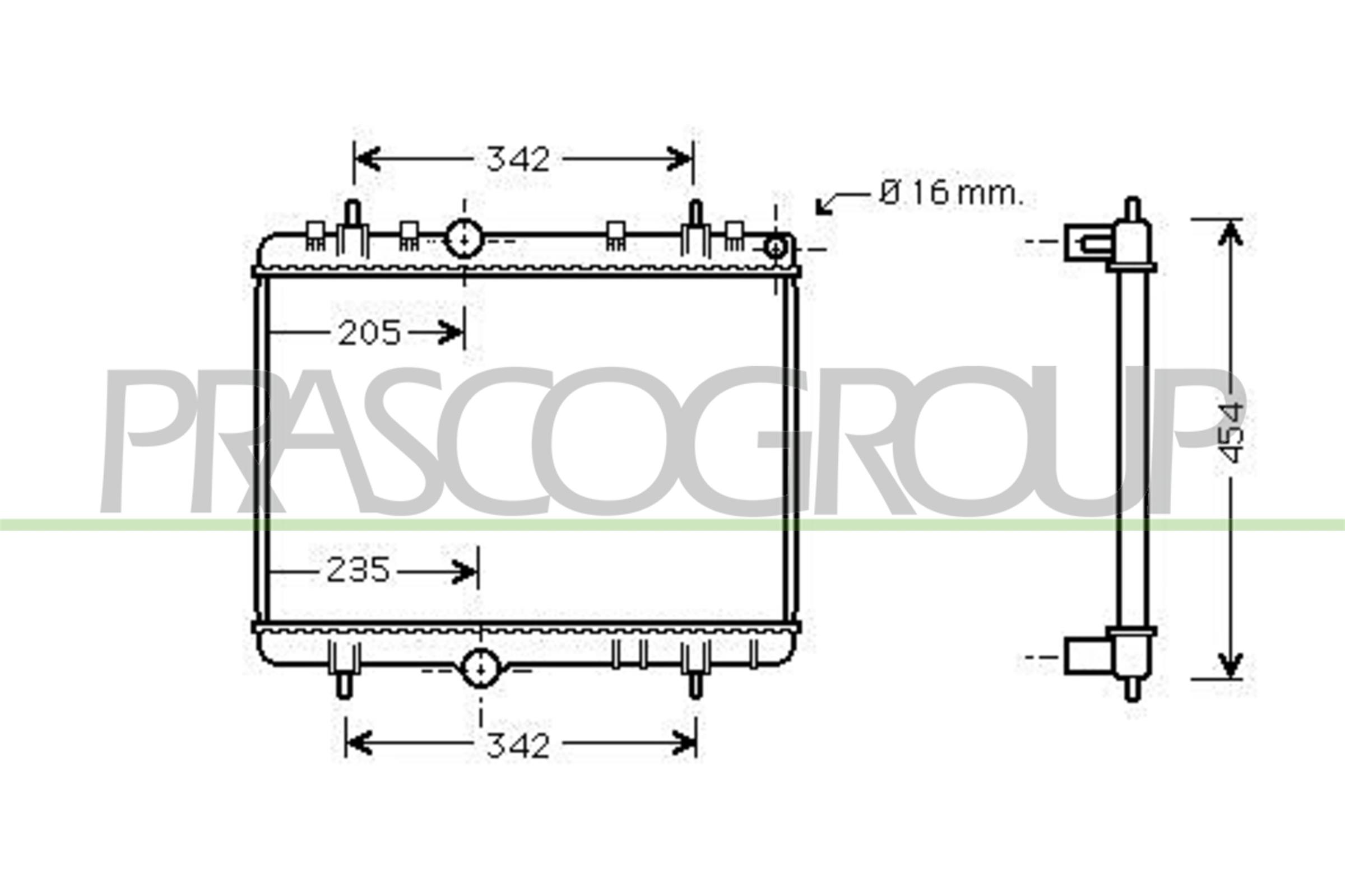 PRASCO CI424R015 Radiatore,...