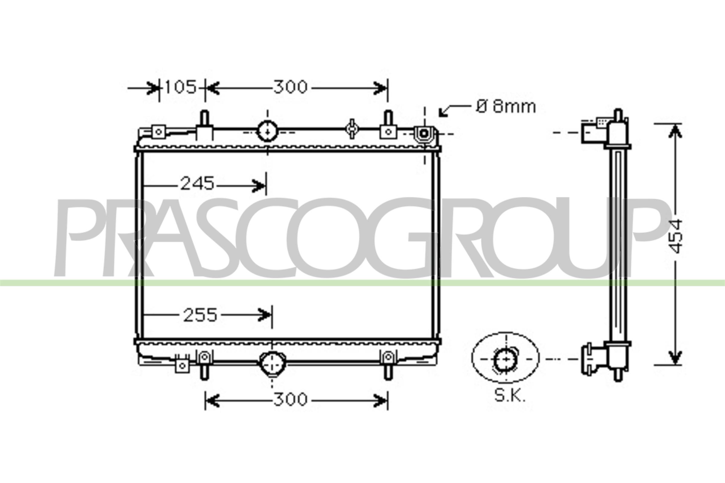 PRASCO CI520R002 Radiatore,...