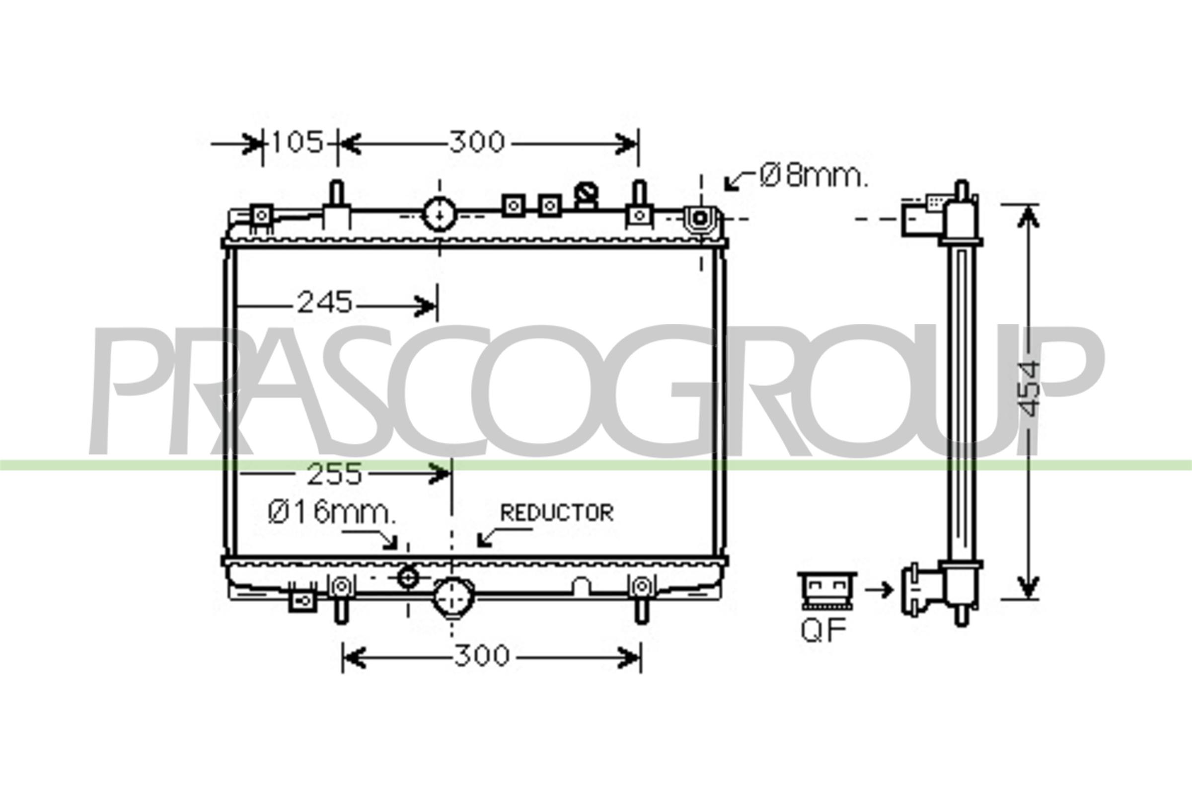 PRASCO CI520R010 Radiatore,...