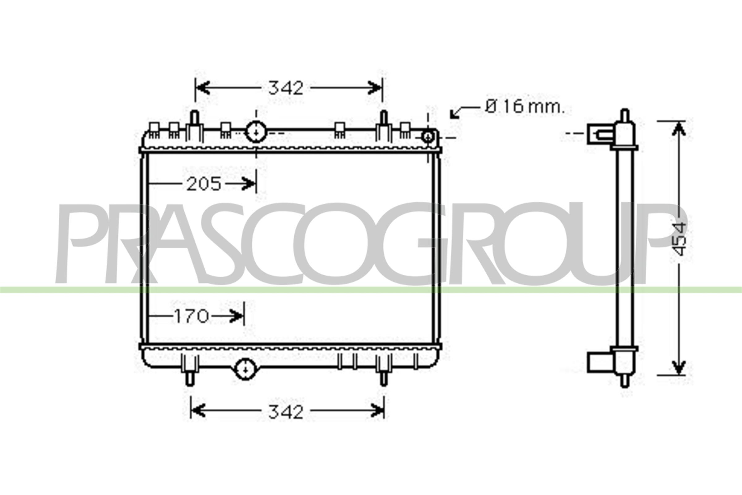 PRASCO CI522R004 Radiatore,...