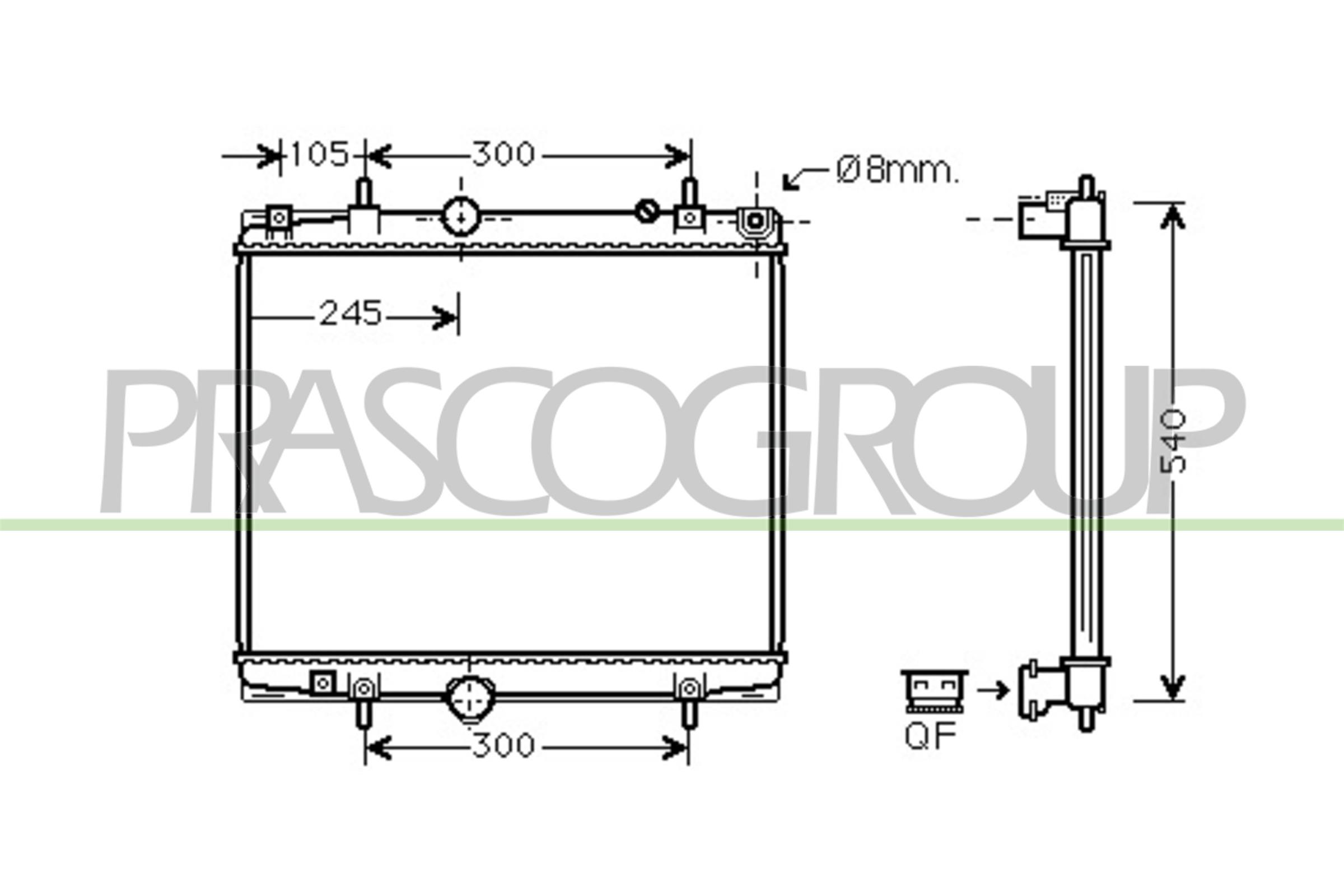 PRASCO CI942R001 Radiatore,...