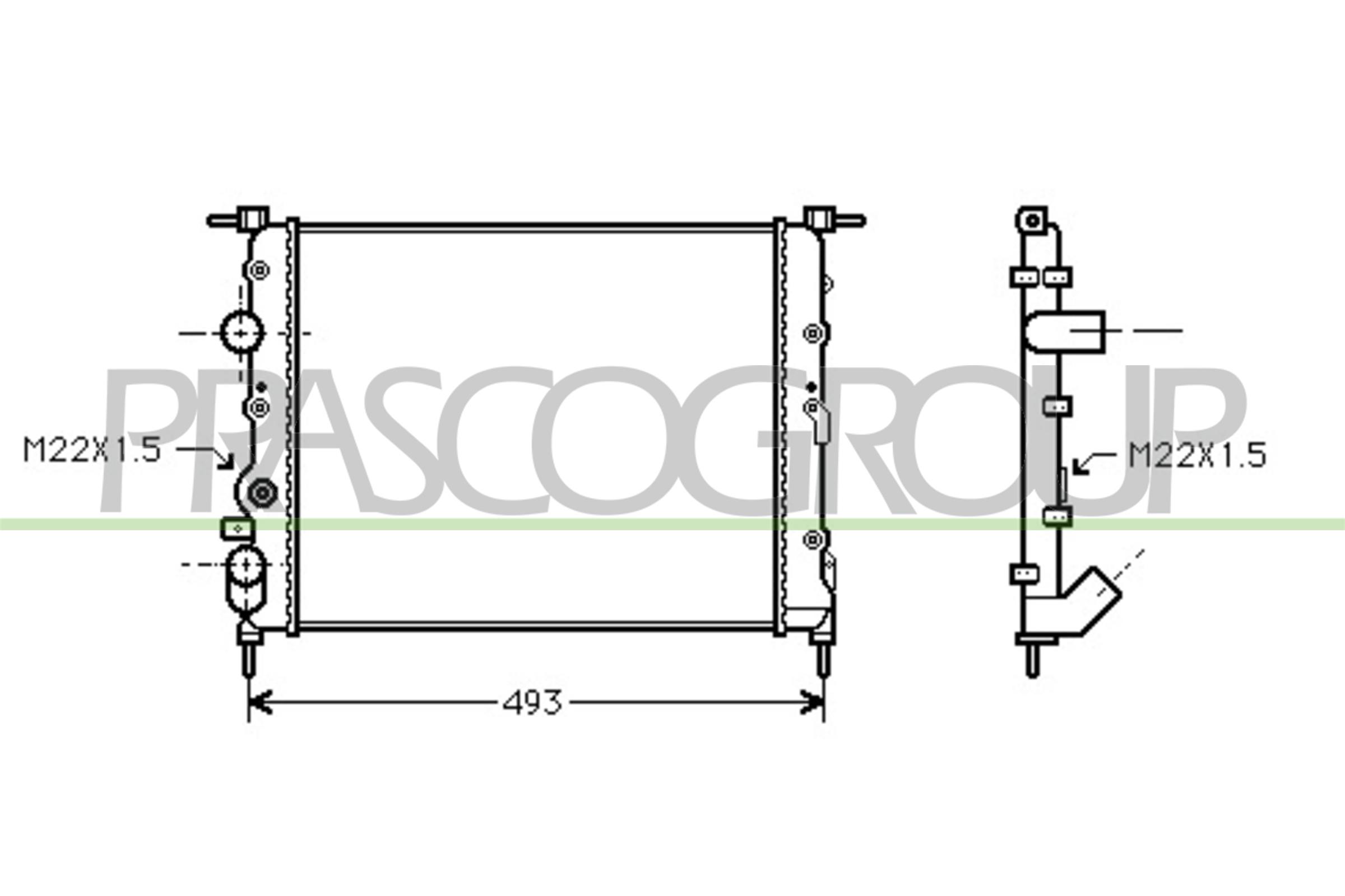 PRASCO DA220R001 Radiatore,...