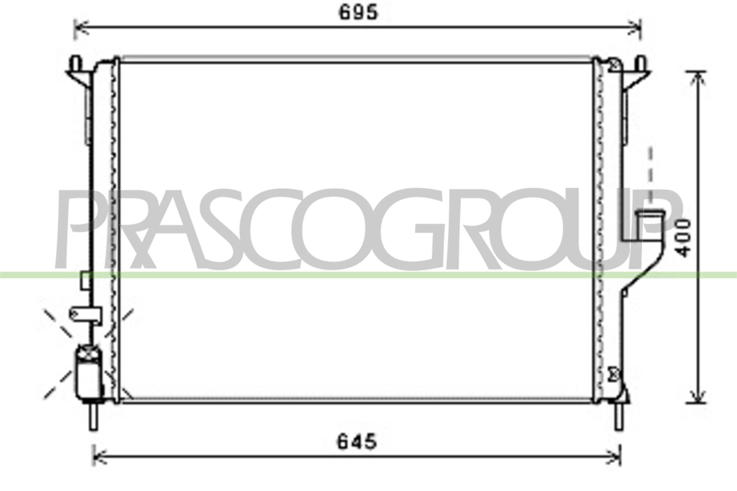 PRASCO DA220R005 Radiatore,...