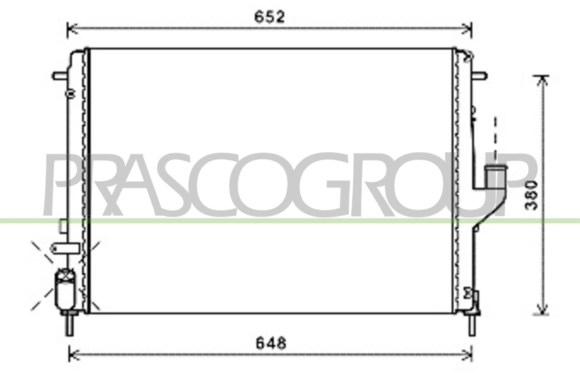 PRASCO DA220R006 Radiatore,...