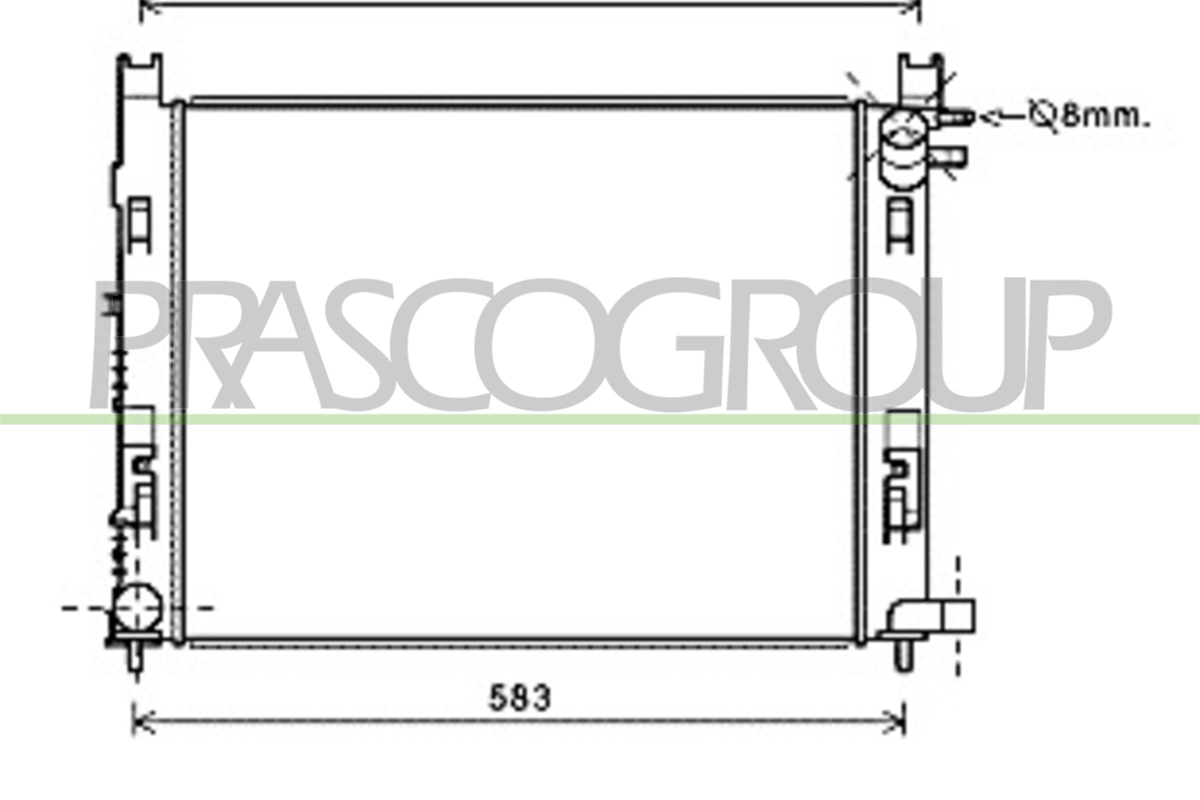 PRASCO DA226R003 Radiatore,...