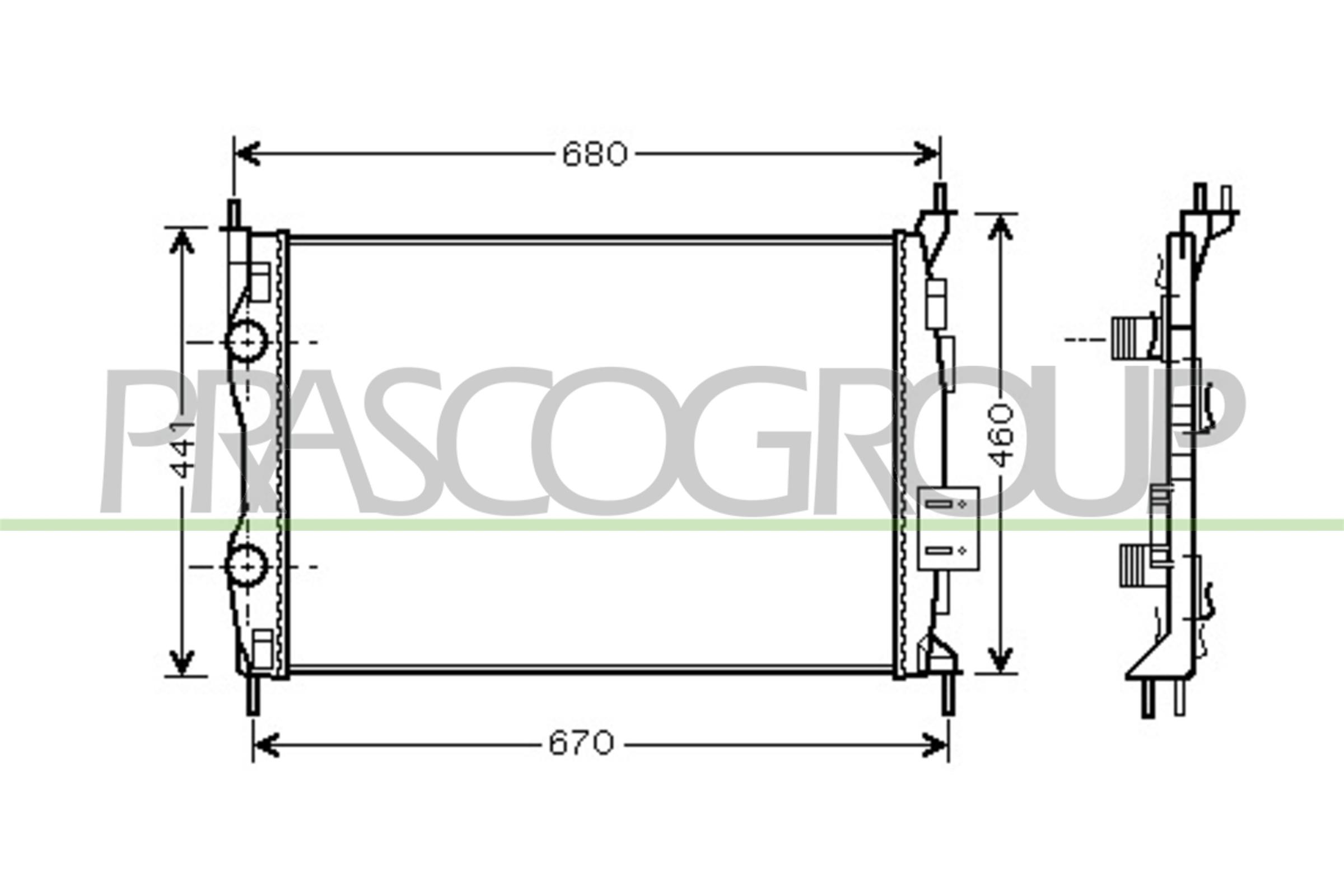 PRASCO DS710R001 Radiatore,...