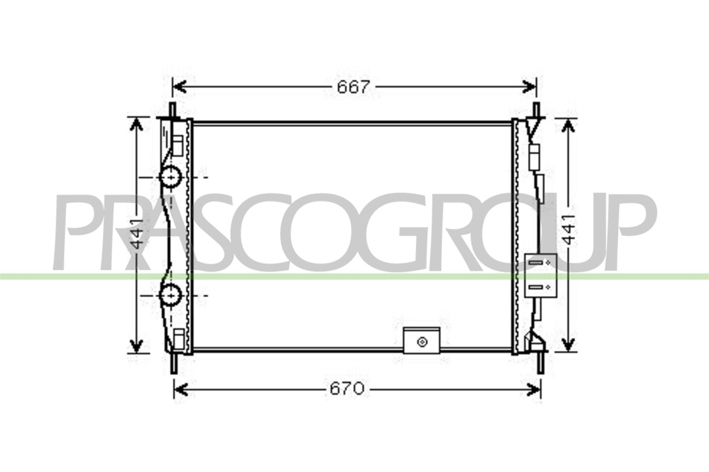 PRASCO DS710R002 Radiatore,...