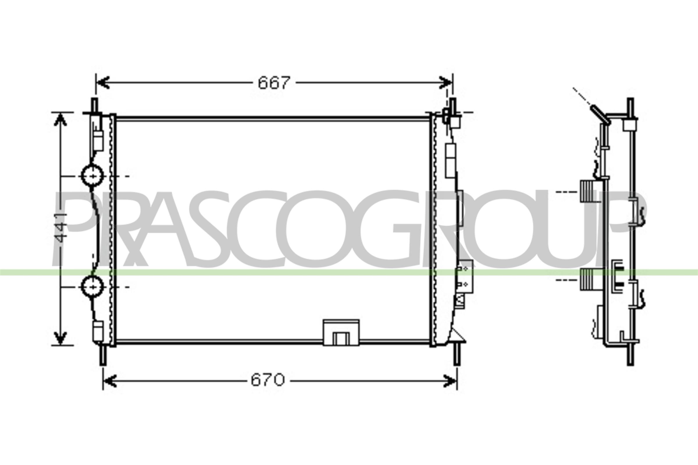 PRASCO DS710R003 Radiatore,...