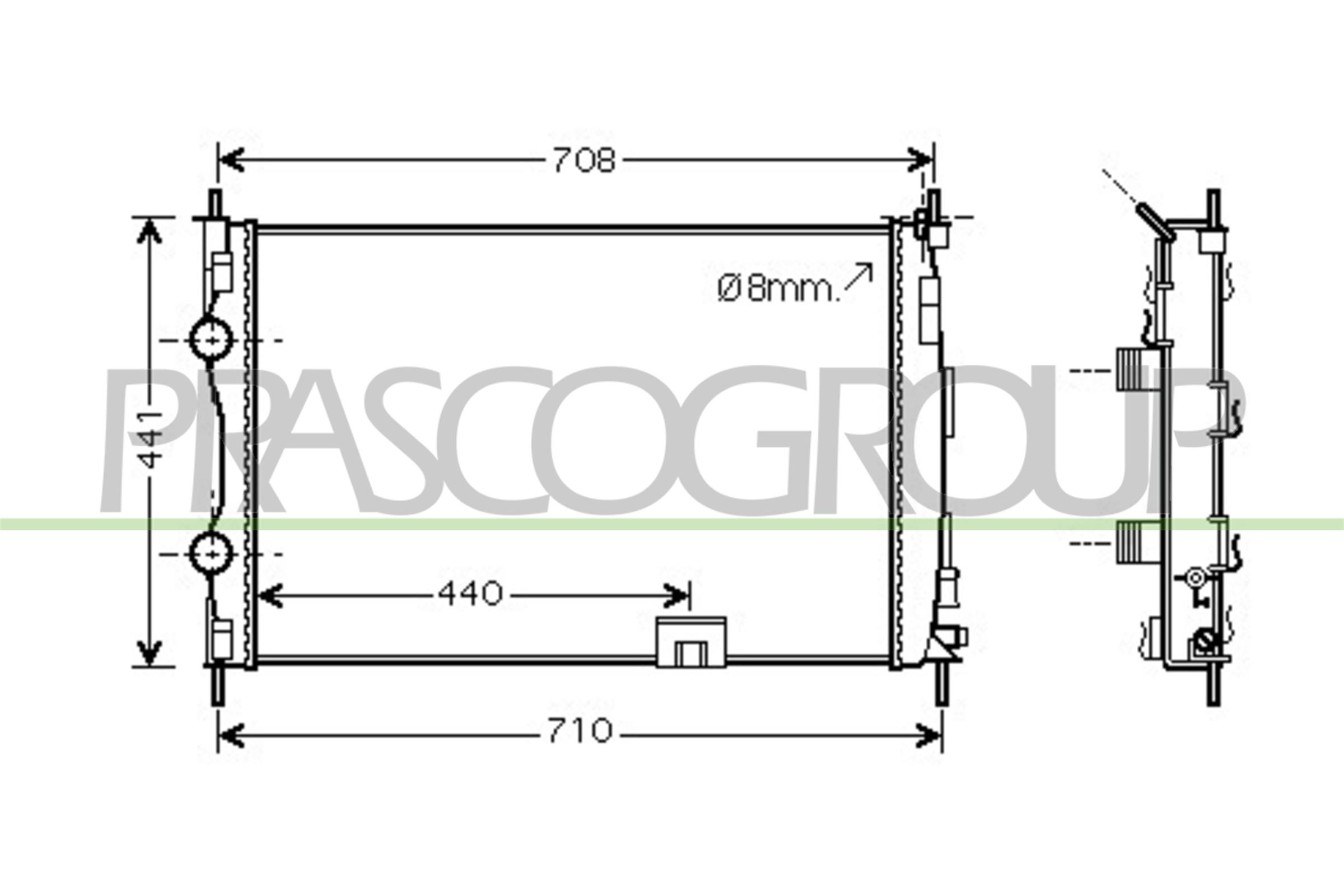 PRASCO DS710R005 Radiatore,...