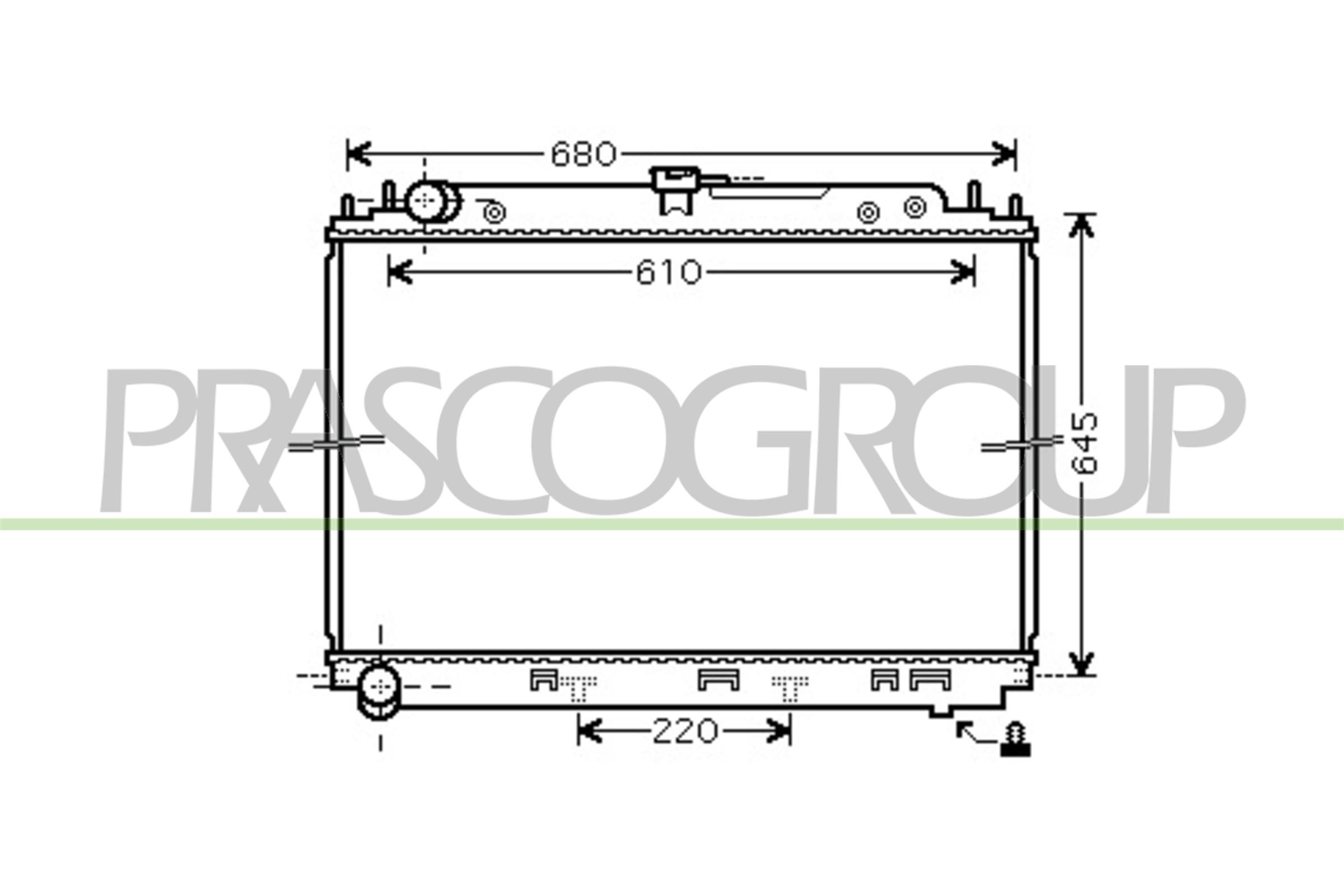 PRASCO DS814R001 Radiatore,...