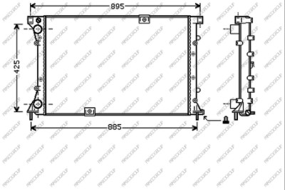 PRASCO DS950R002 Radiatore,...