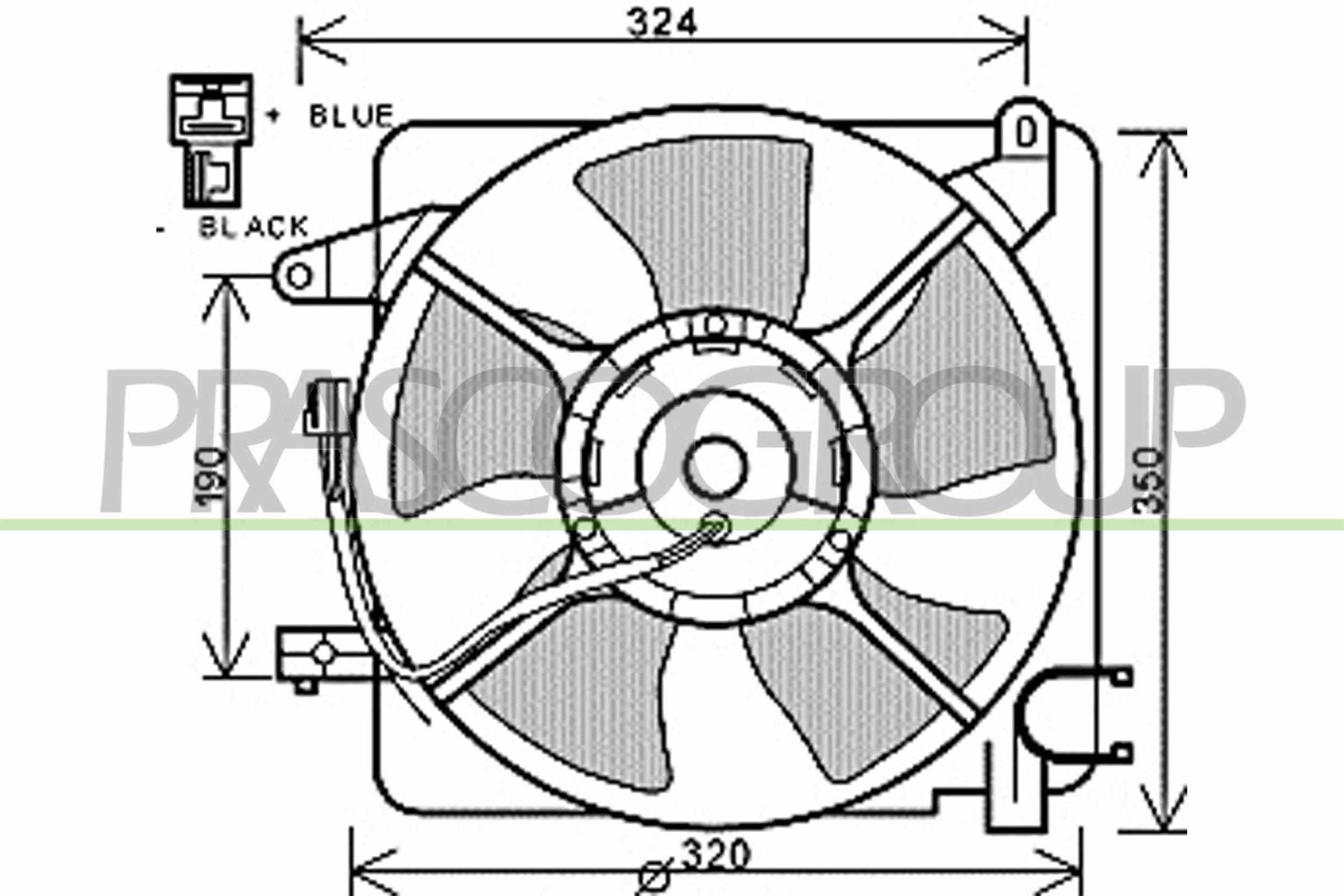 PRASCO DW324F001 Ventola,...