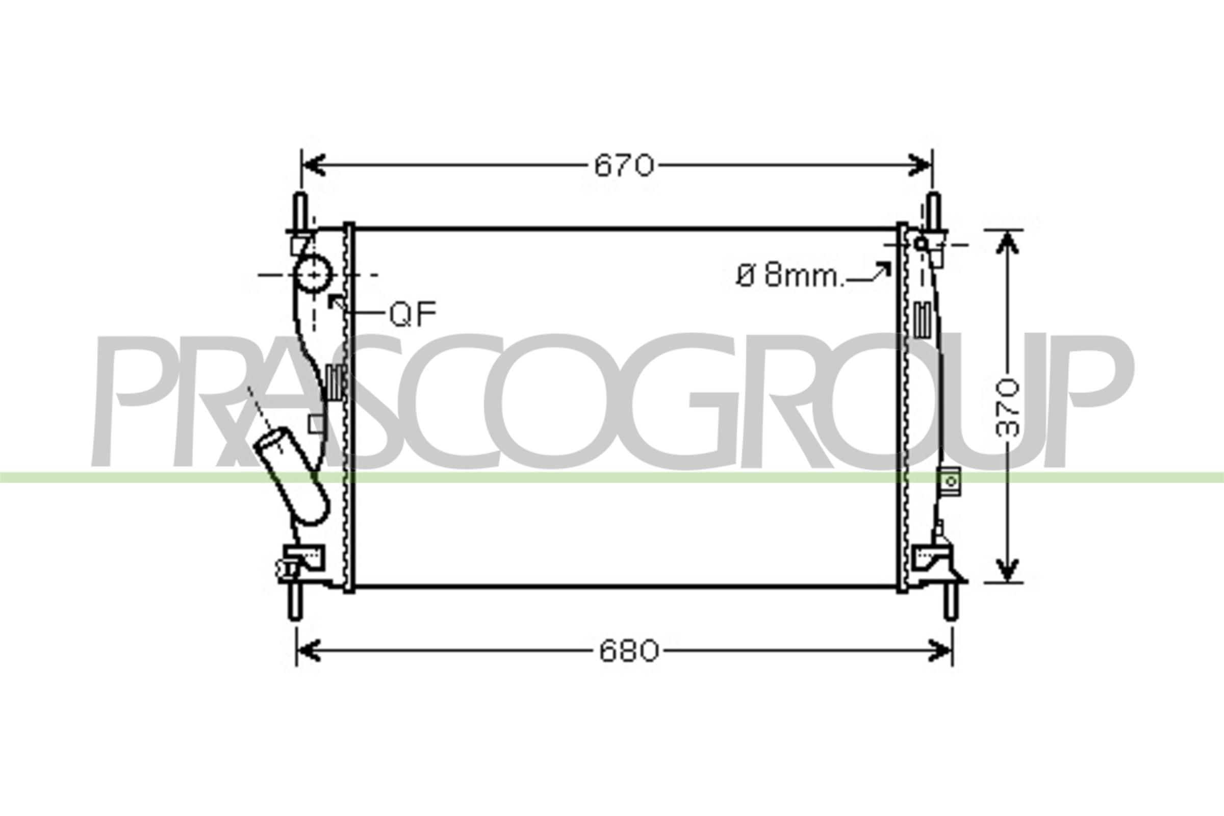 PRASCO FD340R005 Radiatore,...
