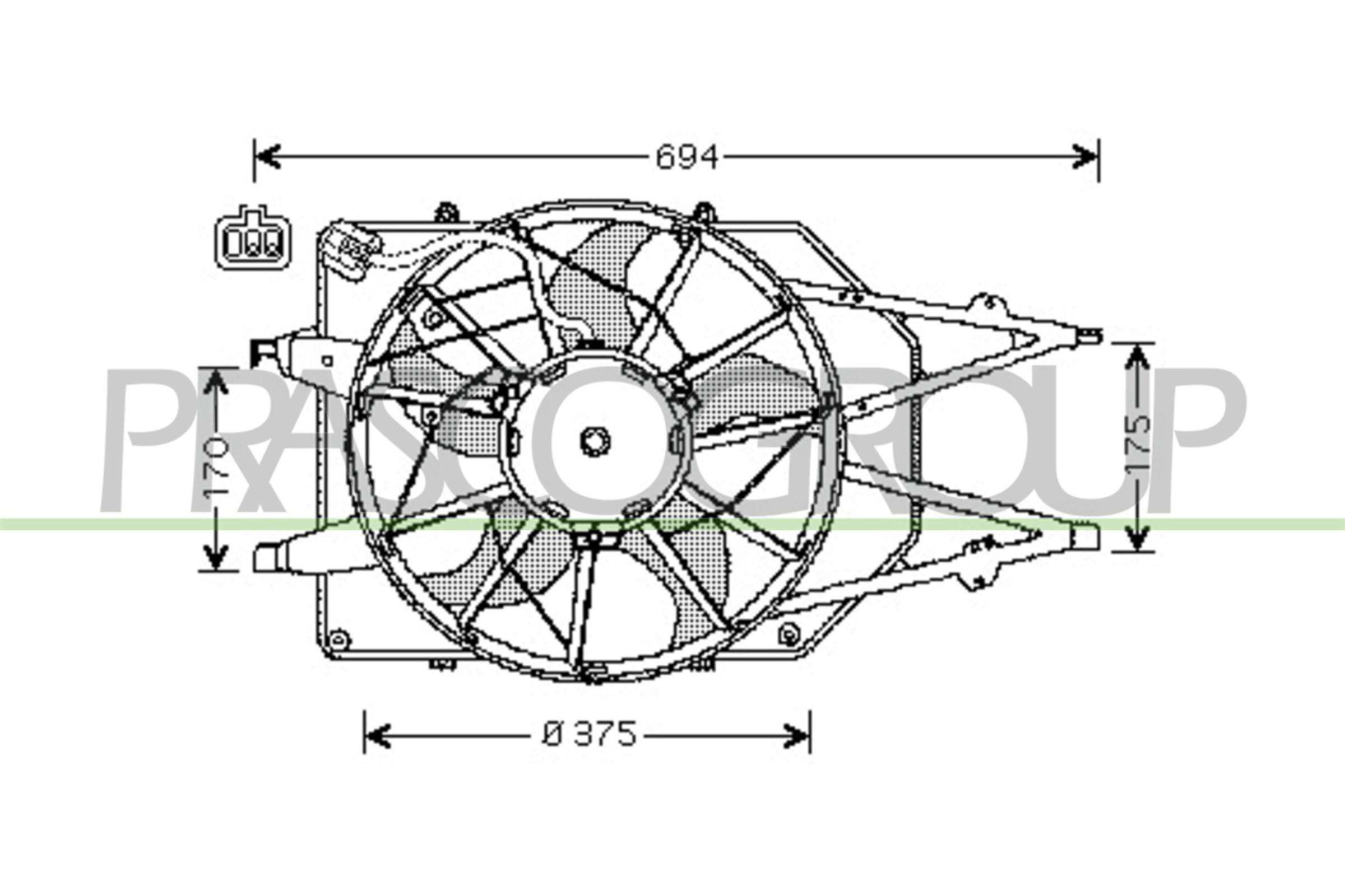 PRASCO FD420F003 Ventola,...