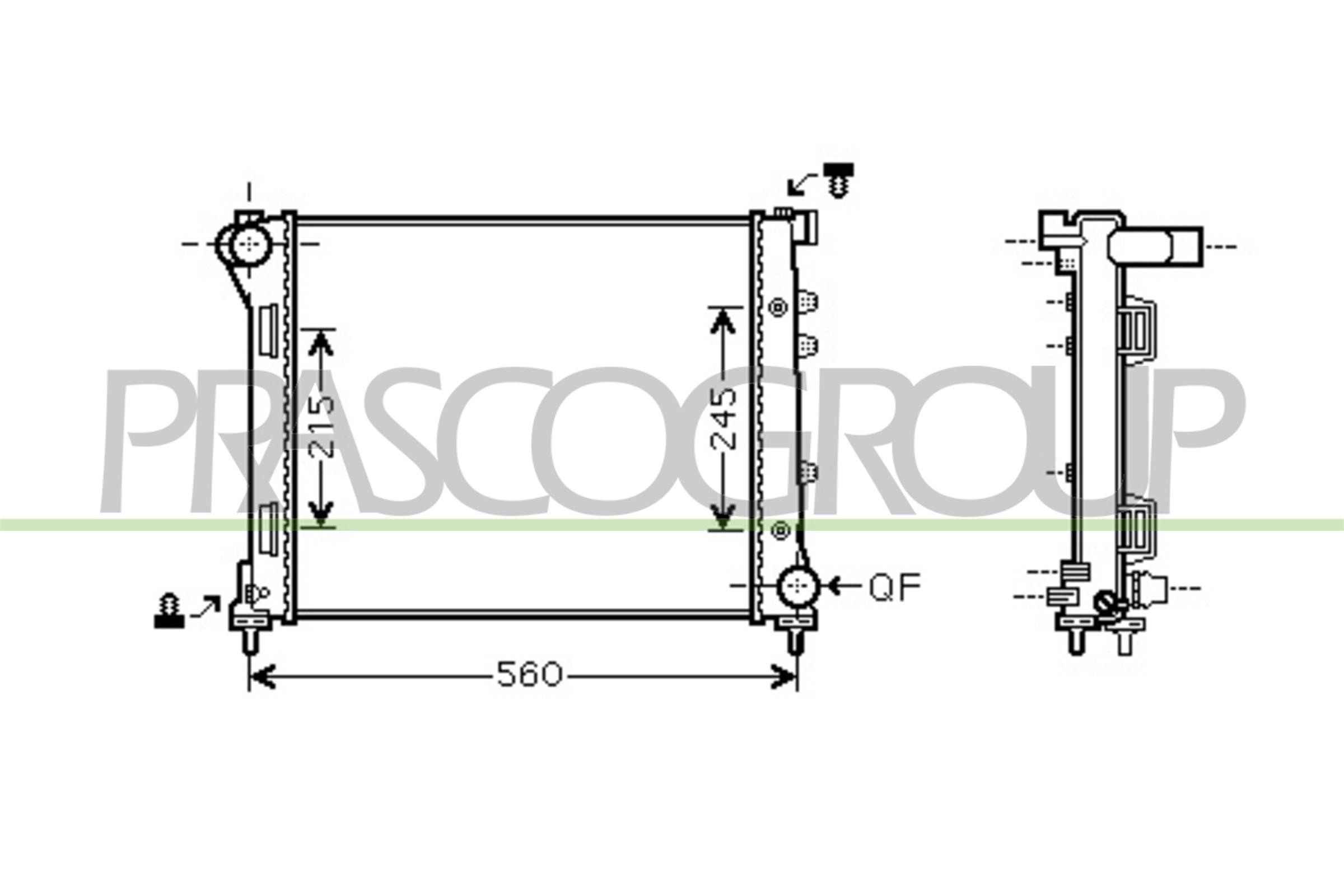 PRASCO FT030R003 Radiatore,...