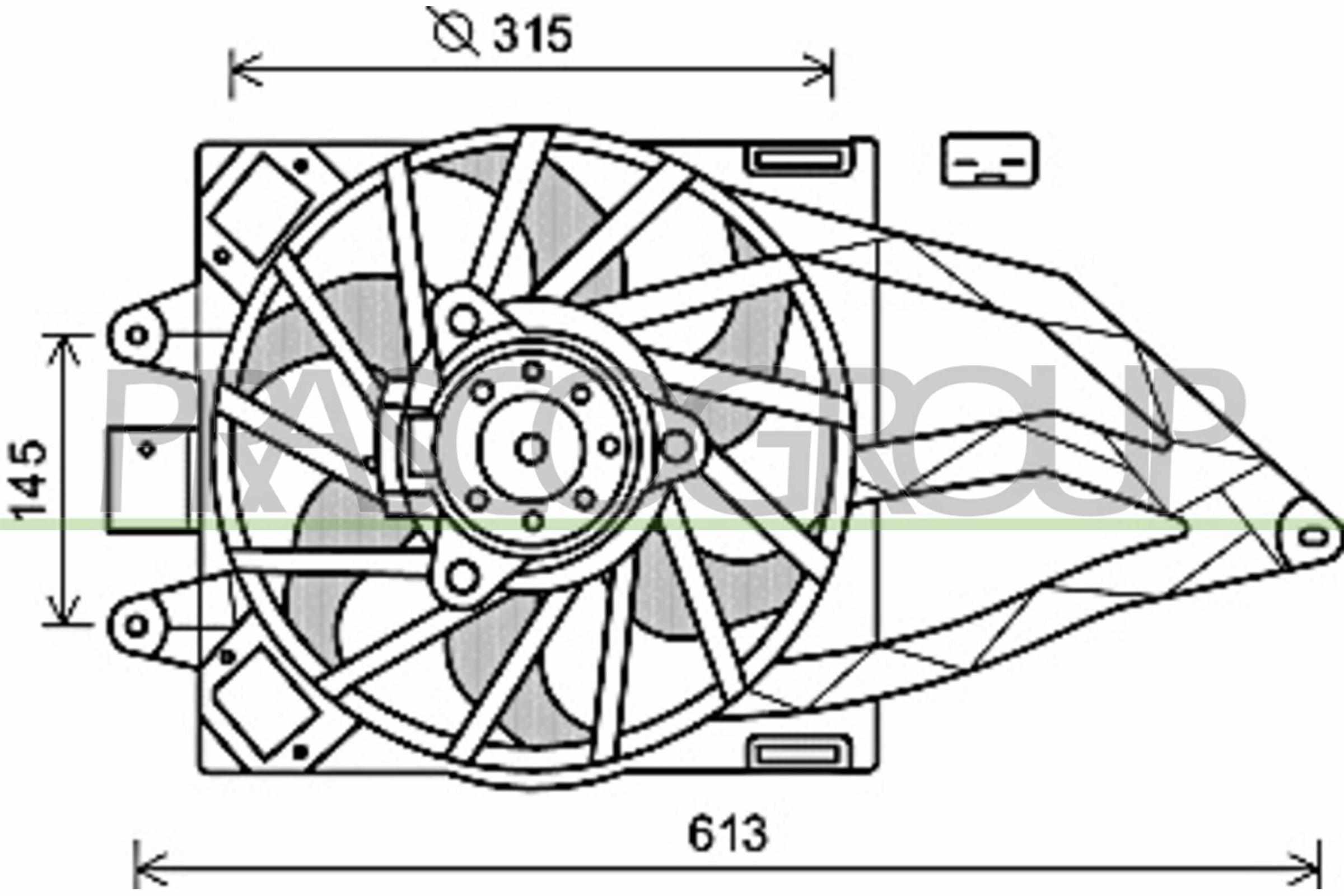 PRASCO FT122F005 Ventola,...