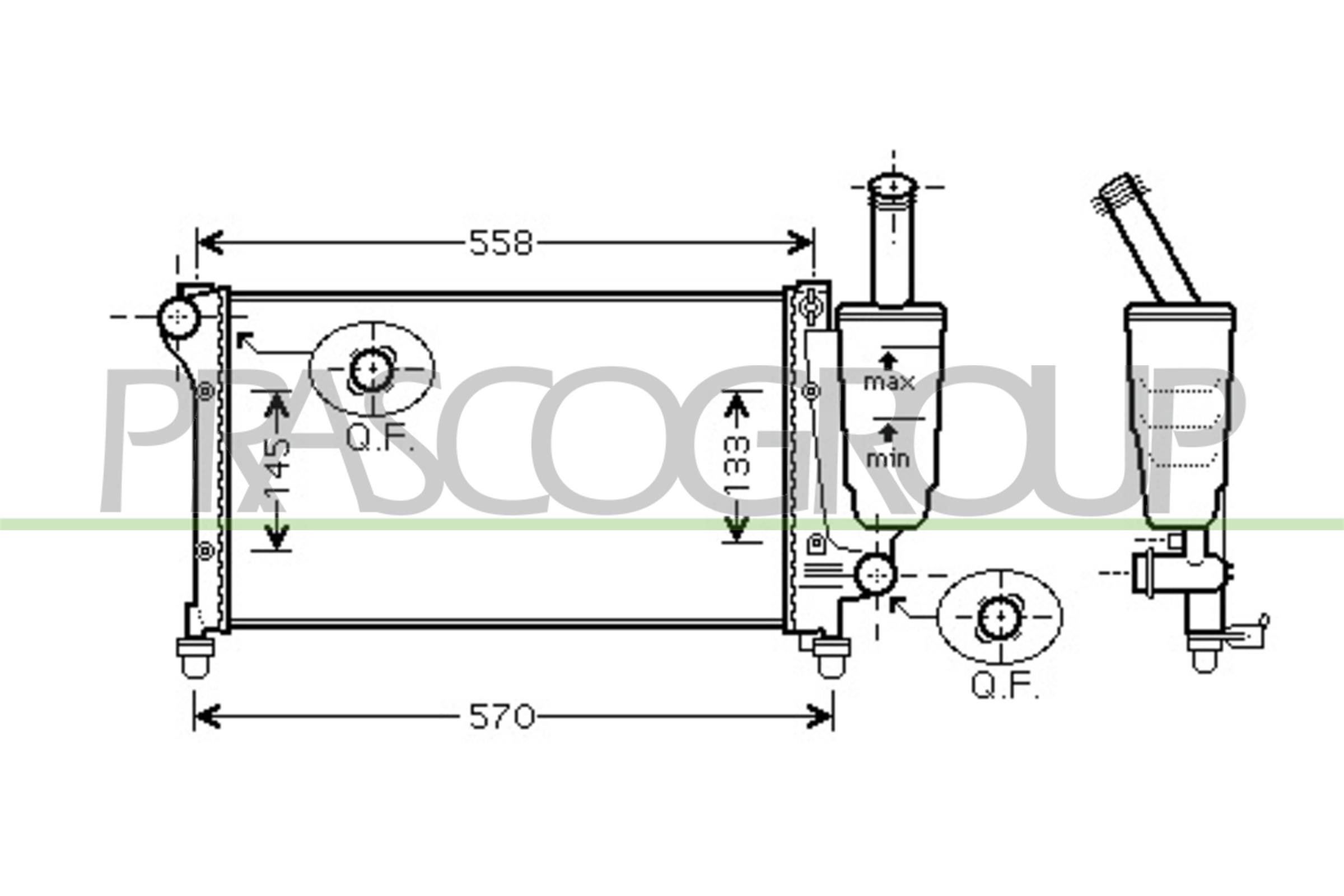 PRASCO FT122R006 Radiatore,...