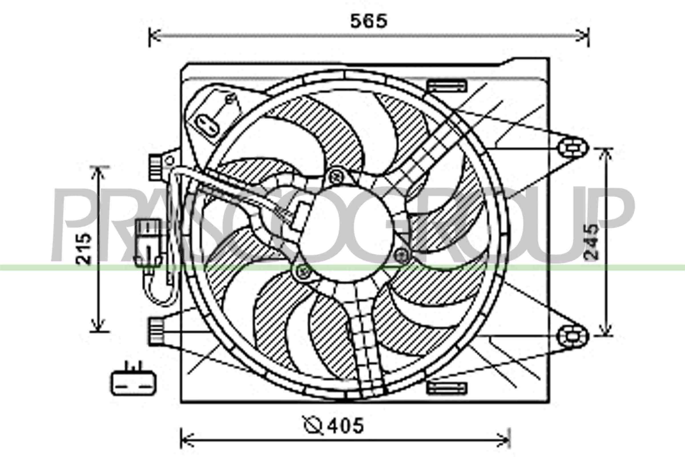 PRASCO FT124F004 Ventola,...