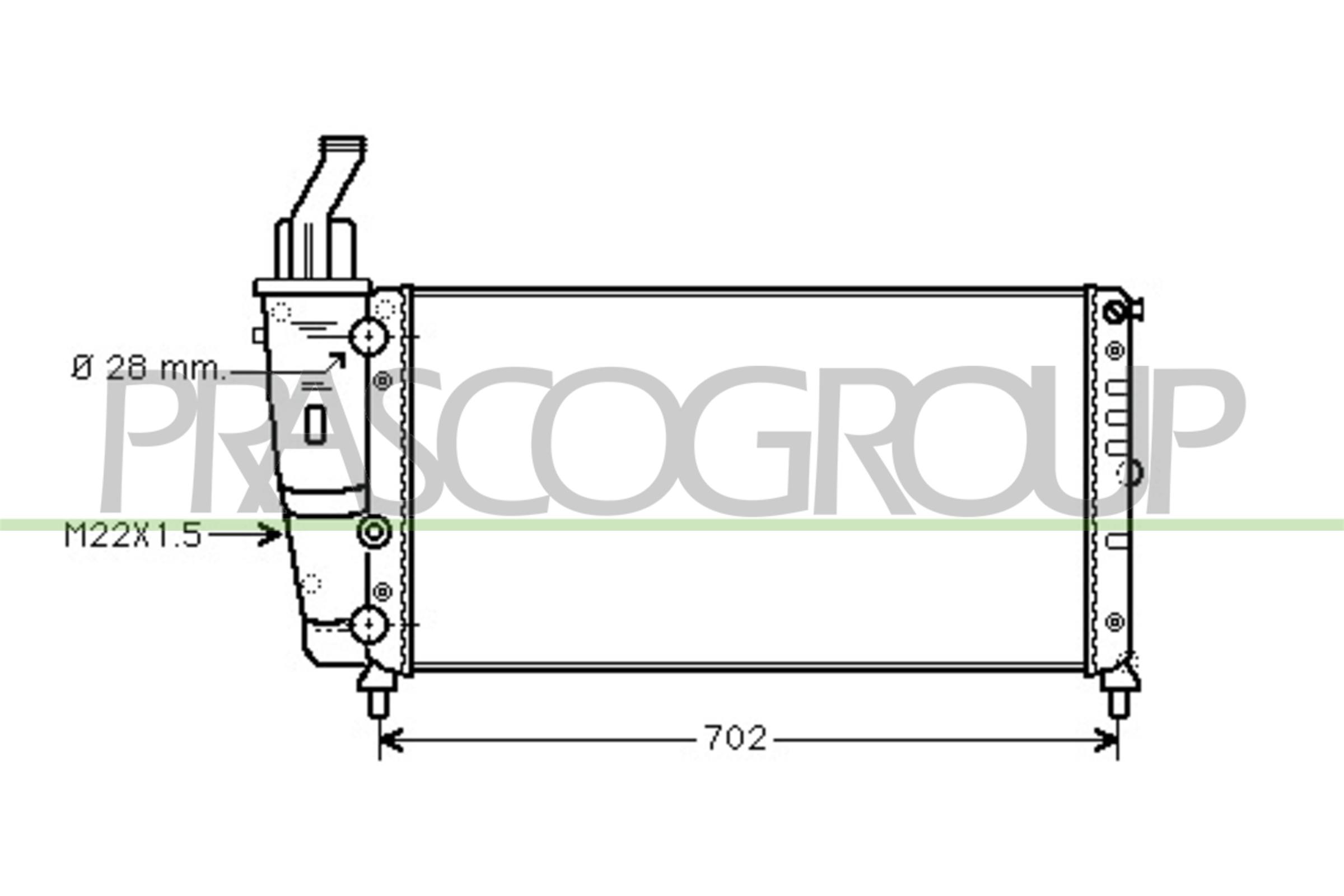 PRASCO FT132R012 Radiatore,...