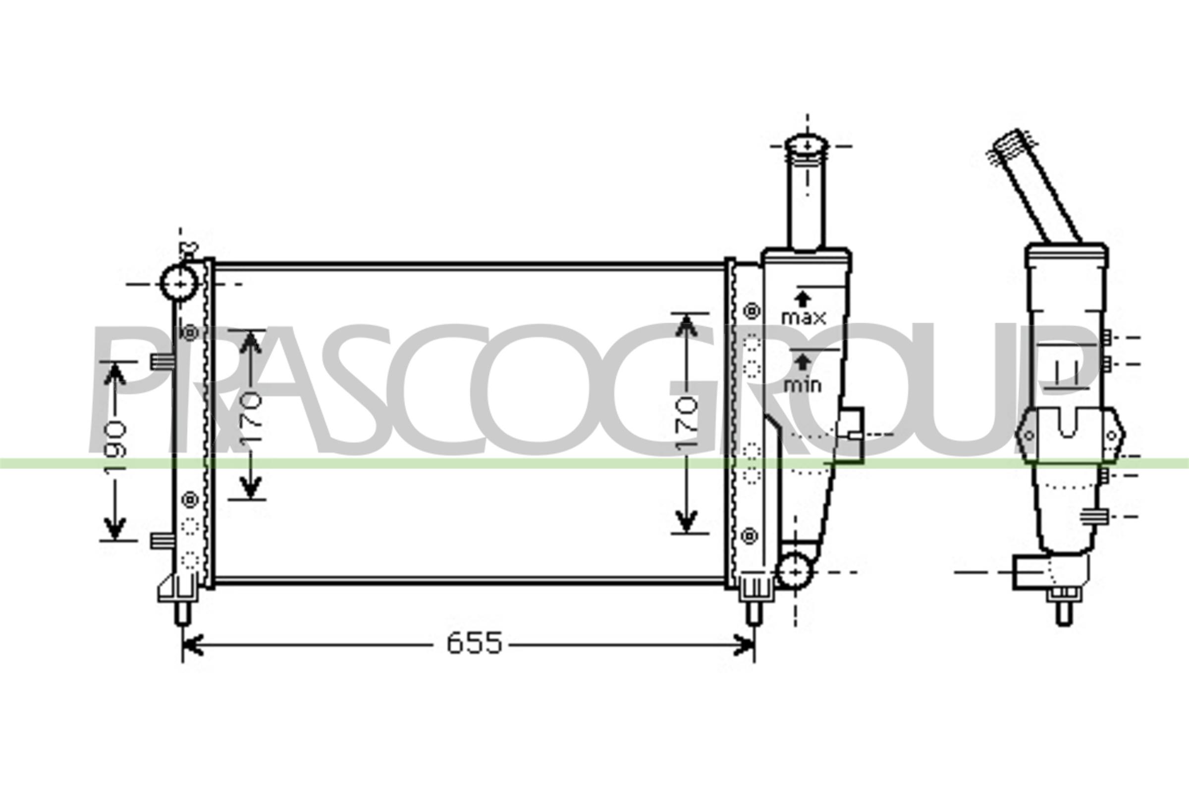 PRASCO FT133R009 Radiatore,...