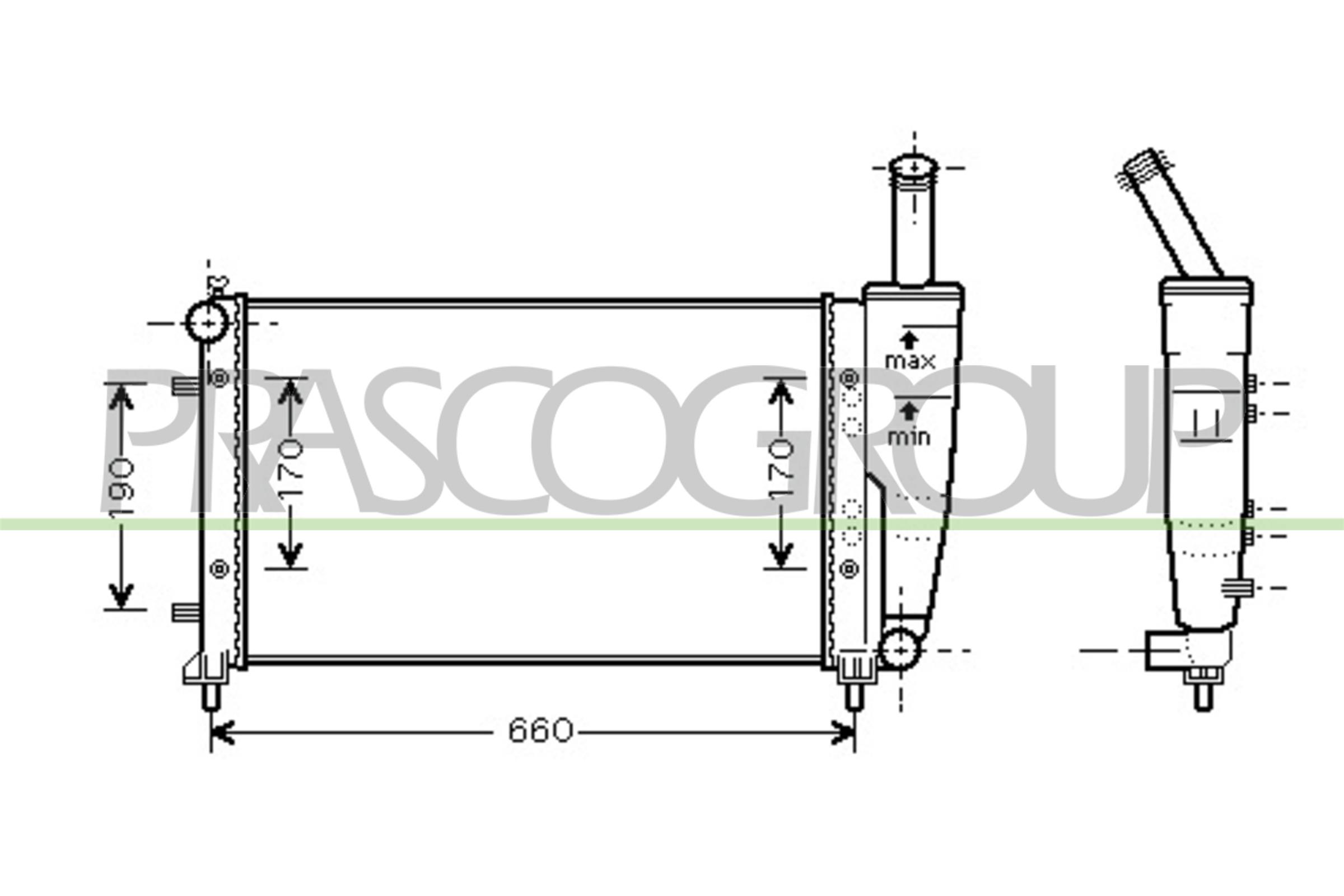 PRASCO FT340R004 Radiatore,...