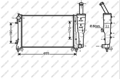 PRASCO FT340R006 Radiatore,...