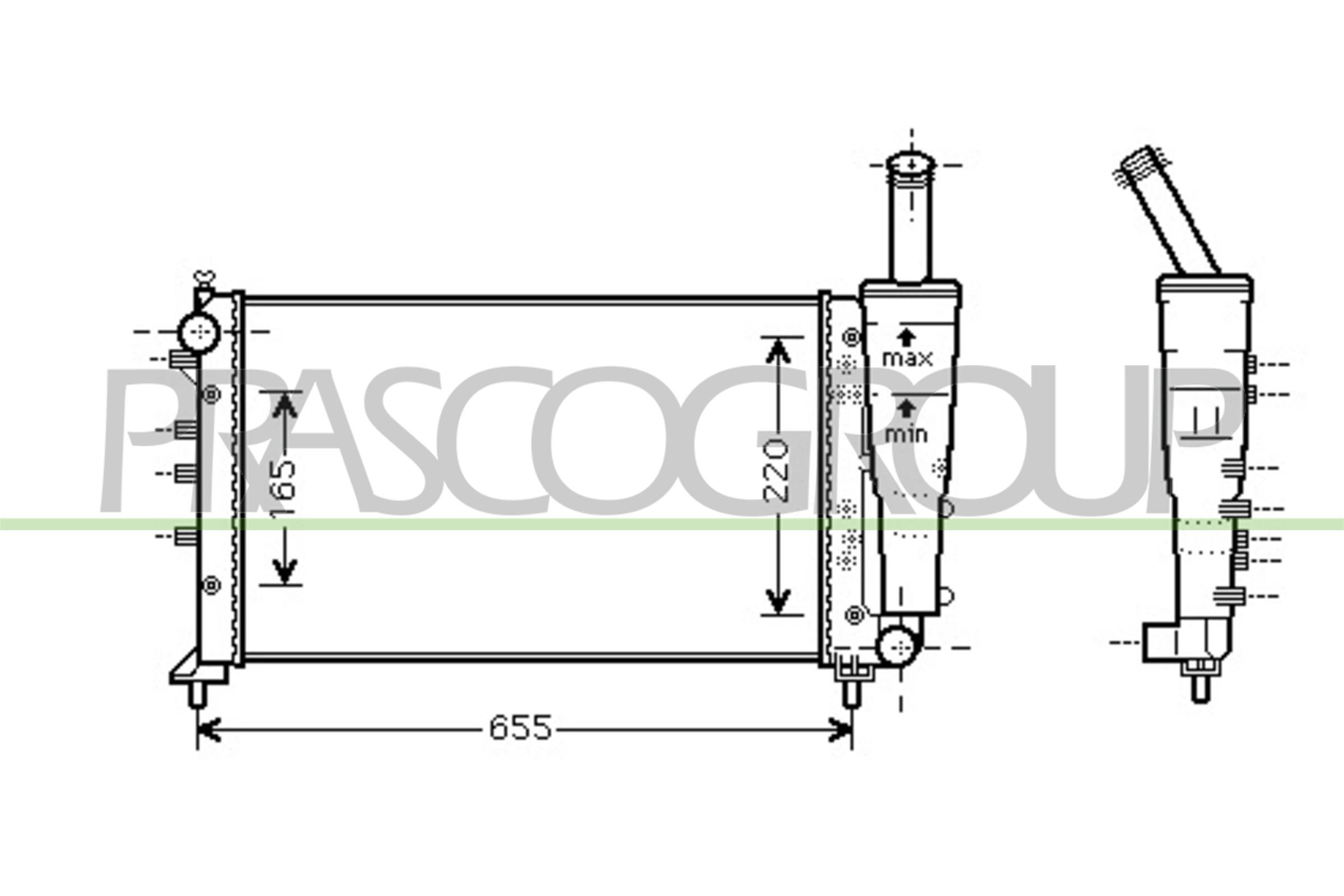 PRASCO FT340R007 Radiatore,...